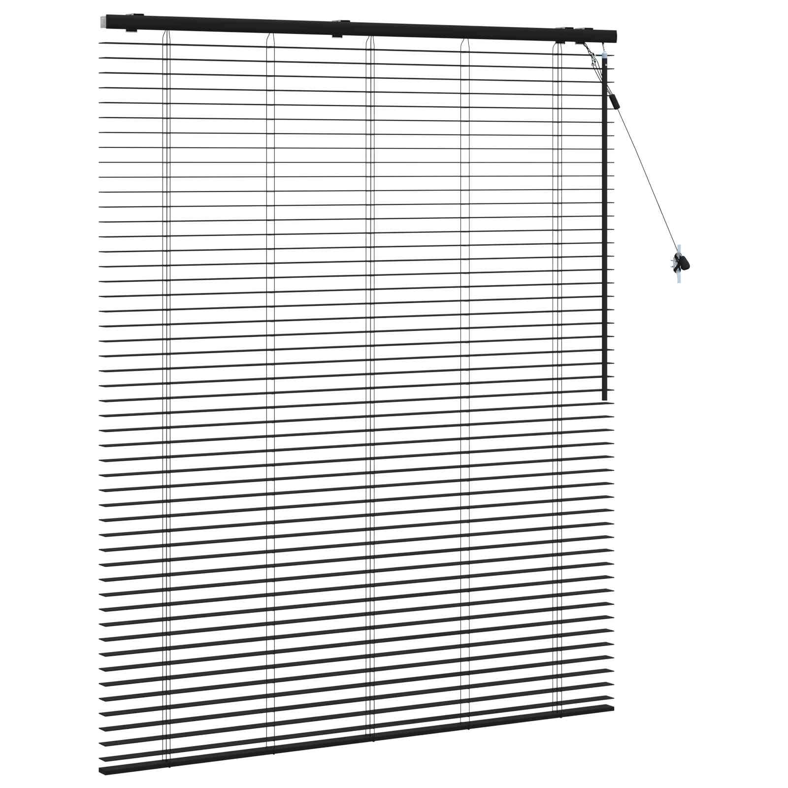 Venecijos žaliuzės Juoda 130 x 160 cm 35 mm