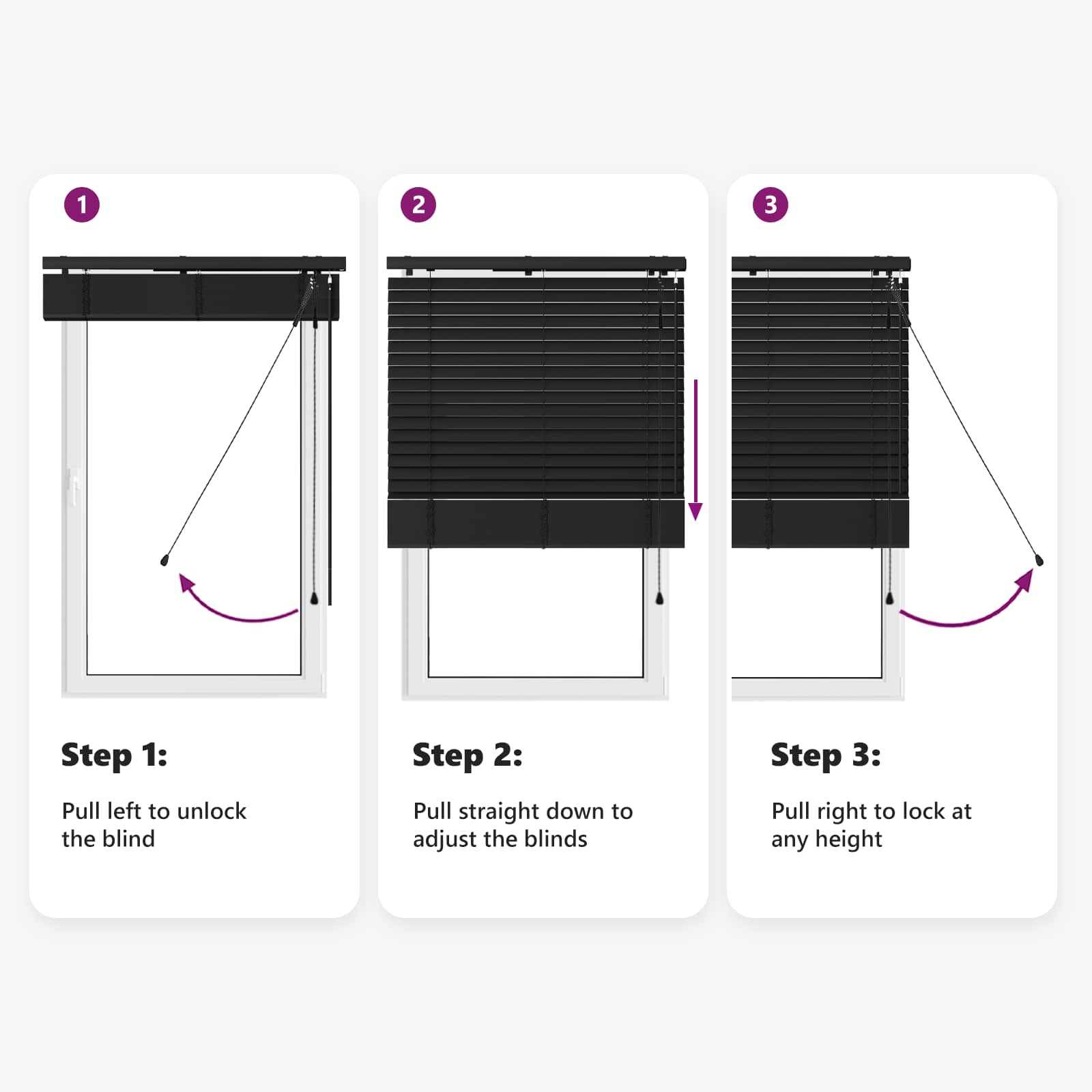 Venecijos žaliuzės Juoda 45 x 250 cm 35 mm