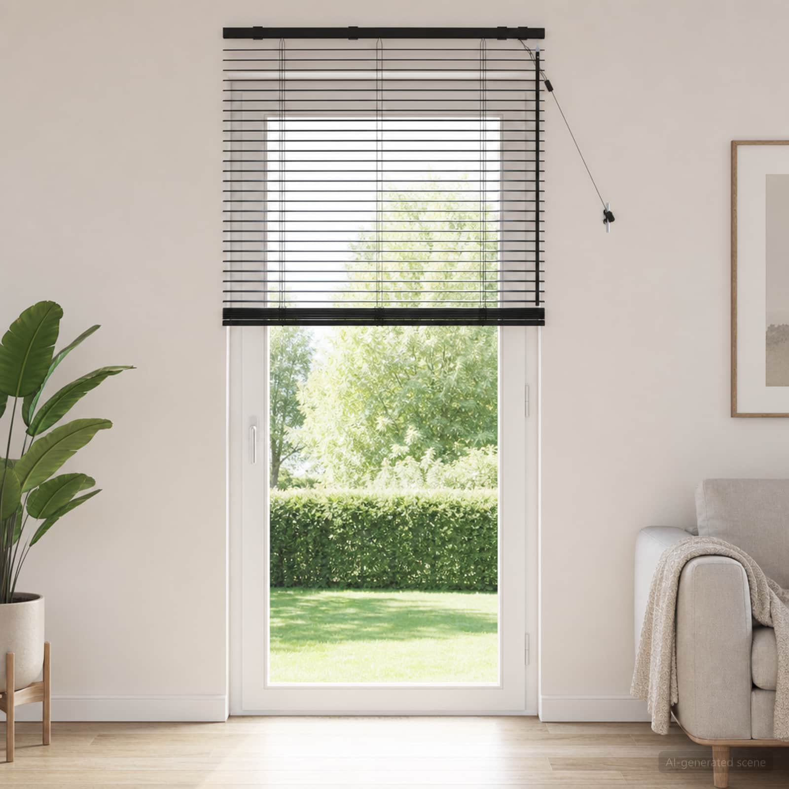 Venecijos žaliuzės Juoda 80 x 250 cm 35 mm