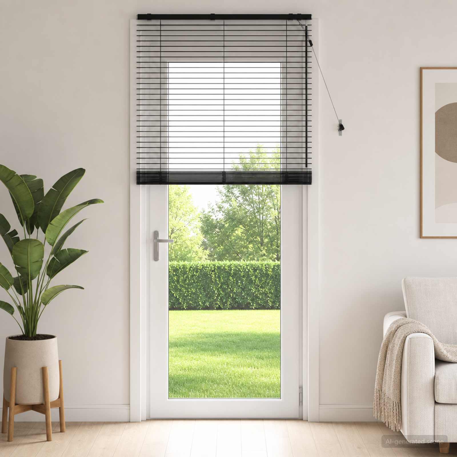 Venecijos žaliuzės Juoda 115 x 250 cm 35 mm