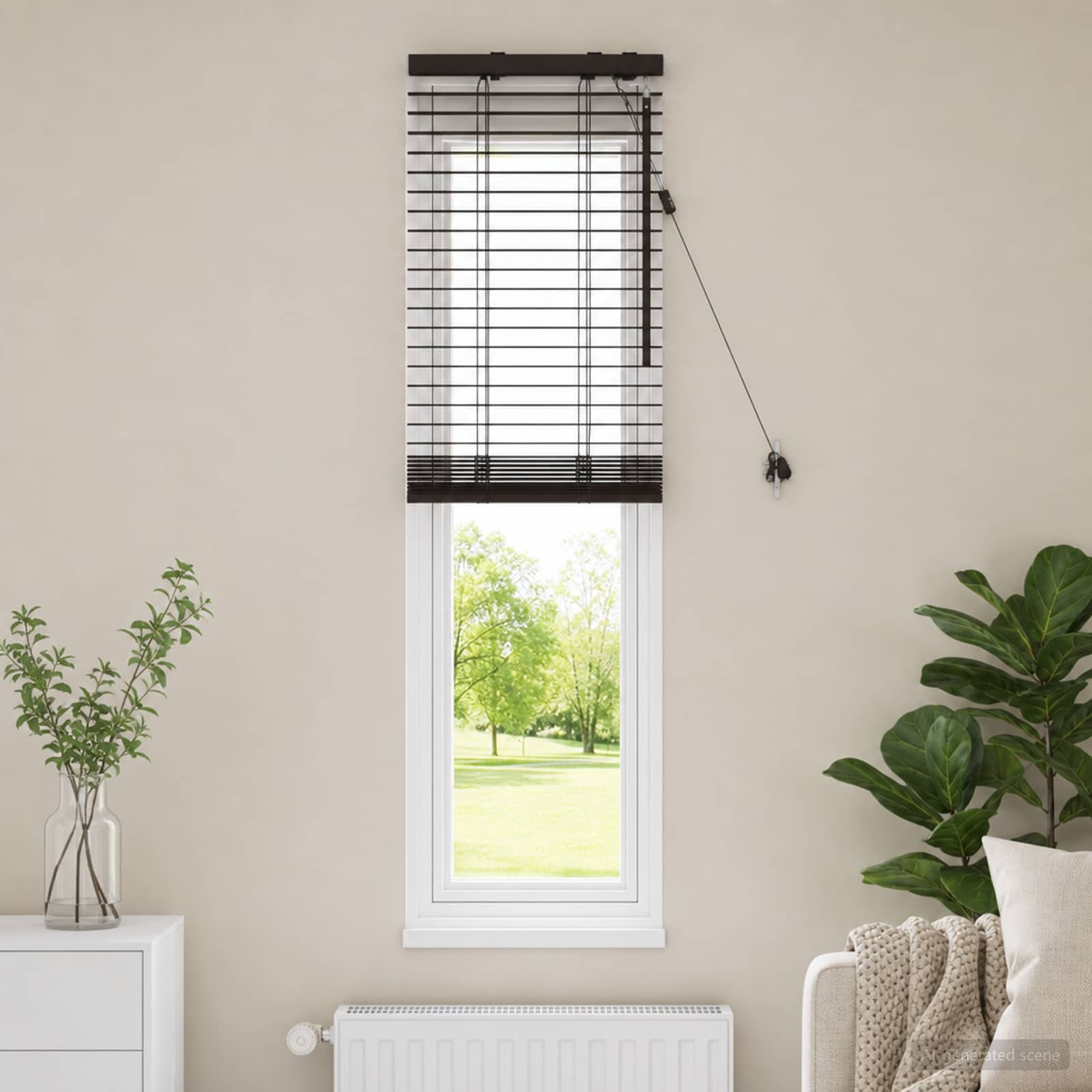 Venecijos žaliuzės Tamsiai rudas 45 x 130 cm 35 mm