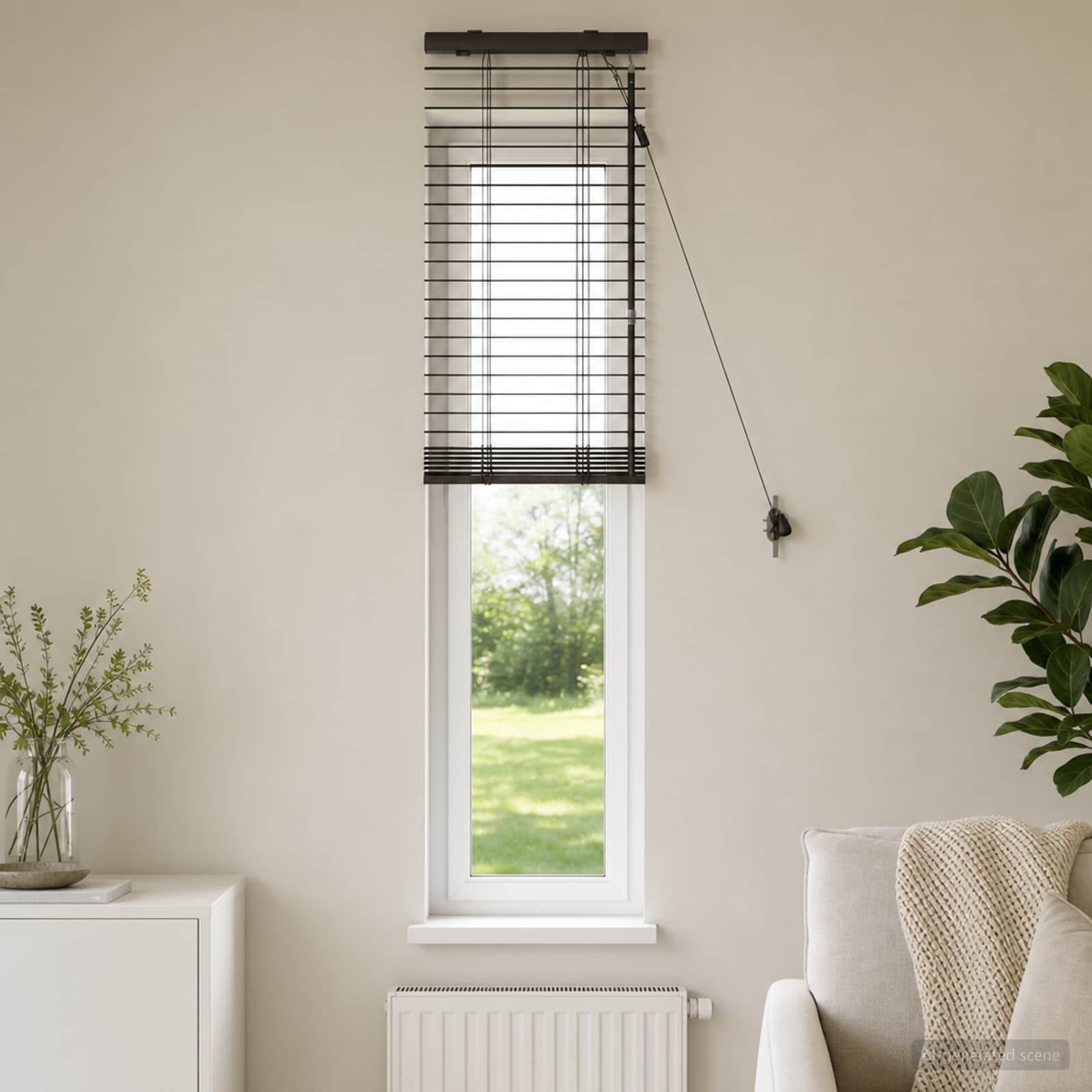 Venecijos žaliuzės Tamsiai rudas 50 x 160 cm 35 mm