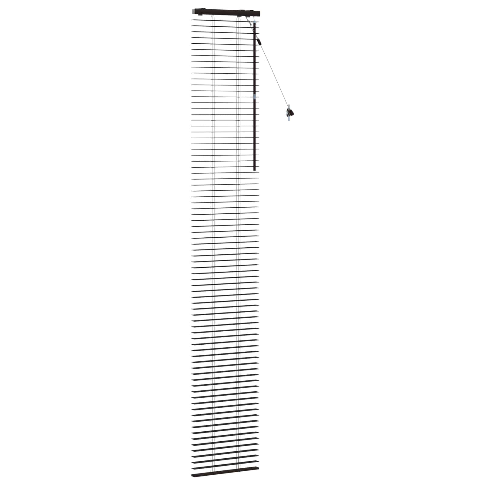 Venecijos žaliuzės Tamsiai rudas 50 x 250 cm 35 mm