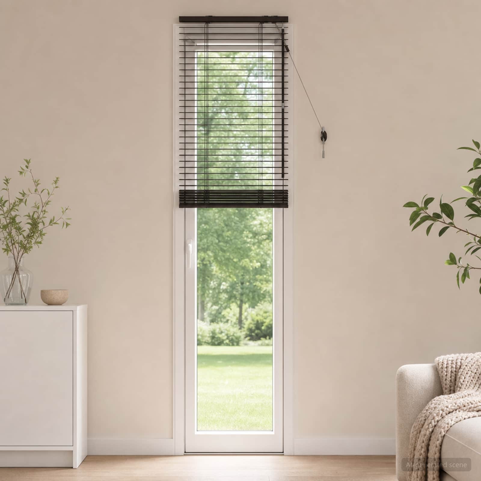 Venecijos žaliuzės Tamsiai rudas 65 x 250 cm 35 mm