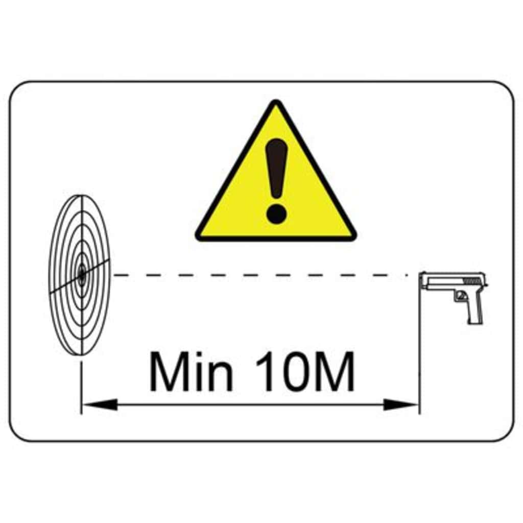 Adjustable Target Black 26 x 13 x 31 cm Steel