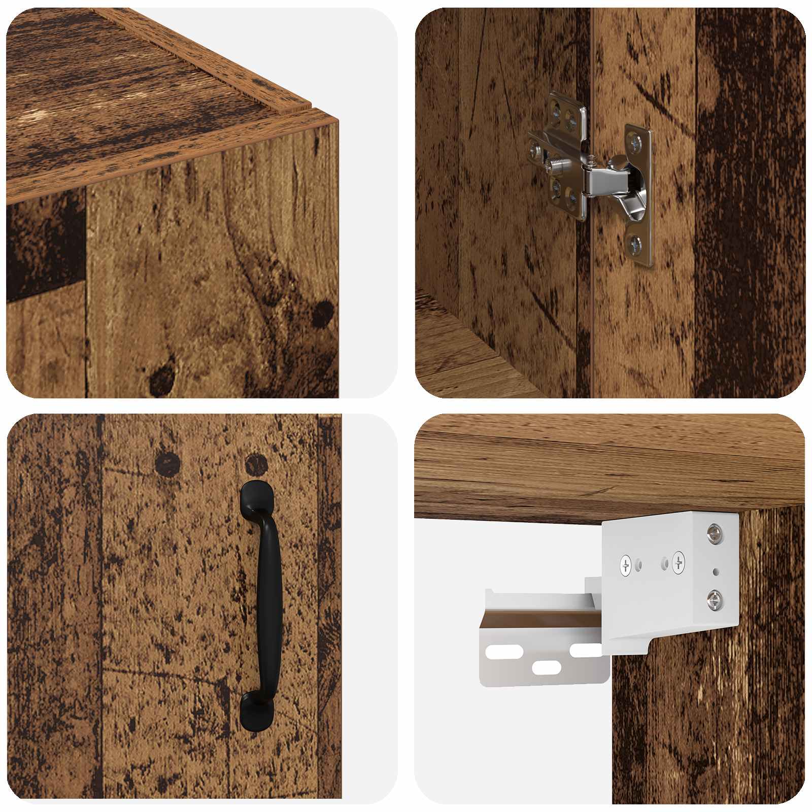 Storage Cabinet Old Wood 69.5 x 34 x 90 cm