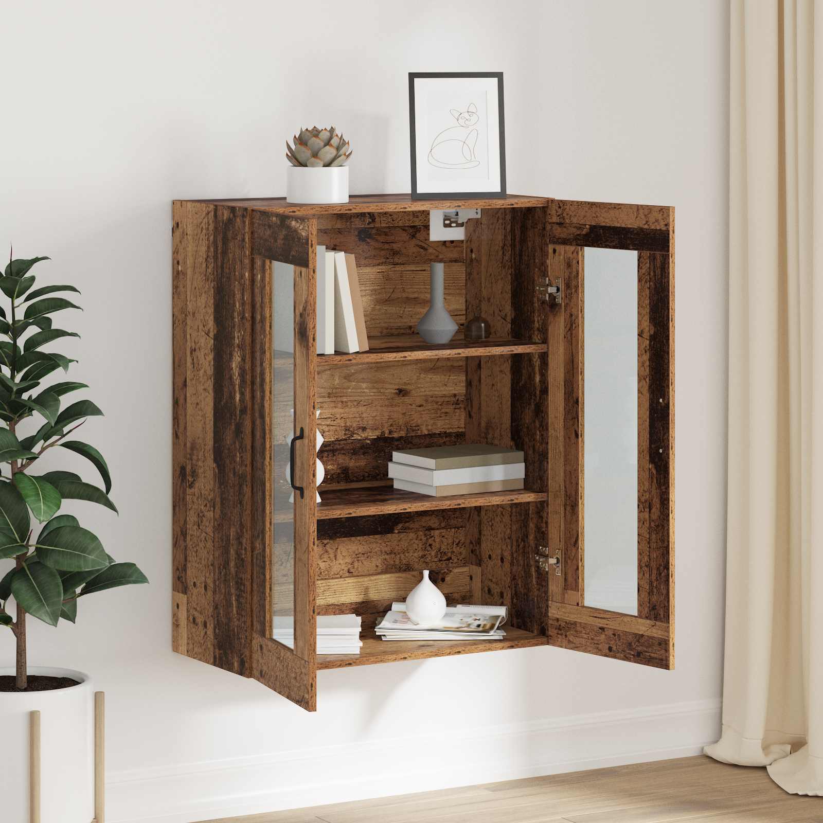 Kabantis sieninis kabinetas Ruda 69.5 x 34 x 90 cm