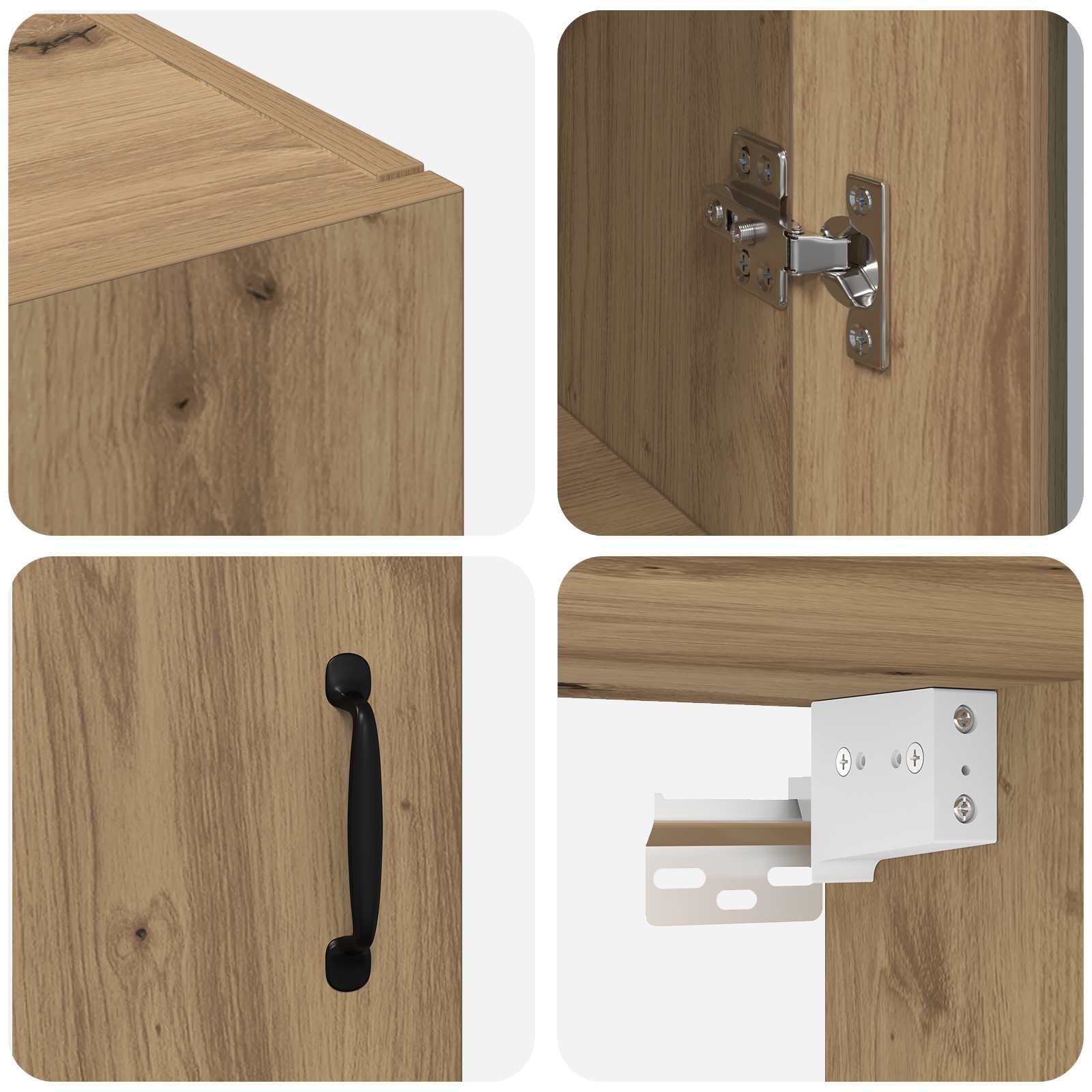 Kabantis sieninis kabinetas Ruda 69.5 x 34 x 90 cm
