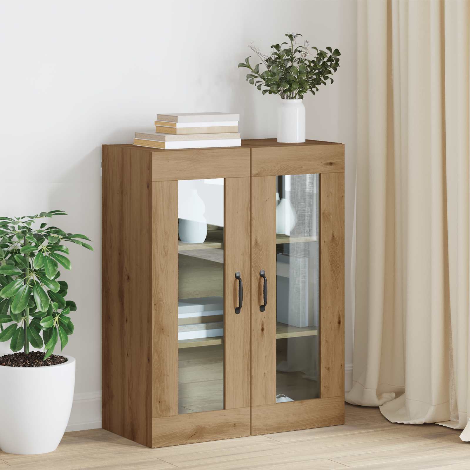 Wall Mounted Cabinet Brown 69.5 x 34 x 90 cm