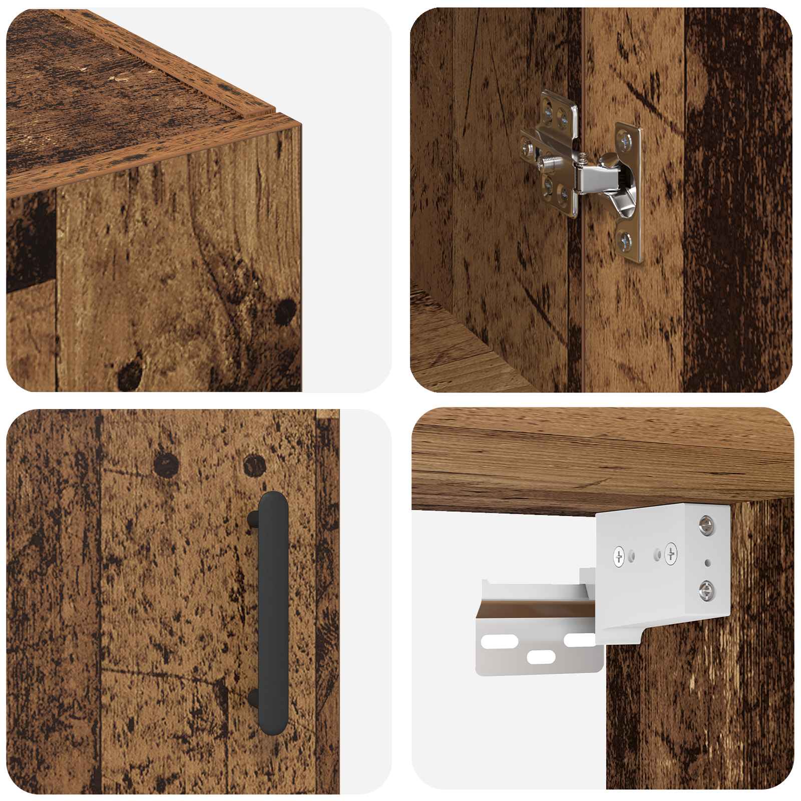 Wall cabinet Old wood 69.5 x 34 x 90 cm Reclaimed wood