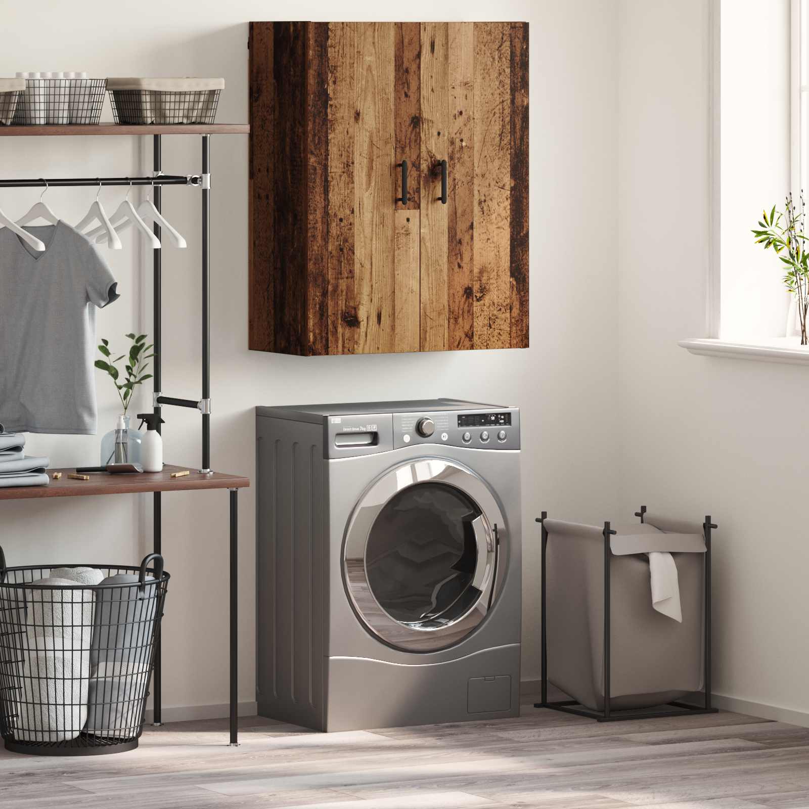 Wall cabinet Old wood 69.5 x 34 x 90 cm Reclaimed wood