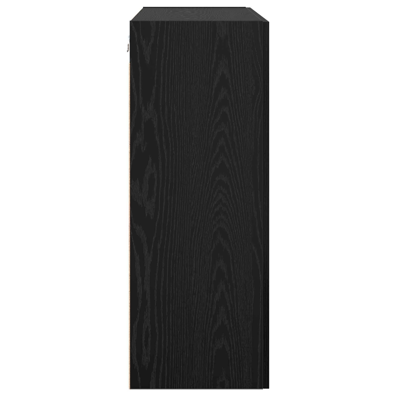 Wall cabinet black oak 69.5 x 34 x 90 cm