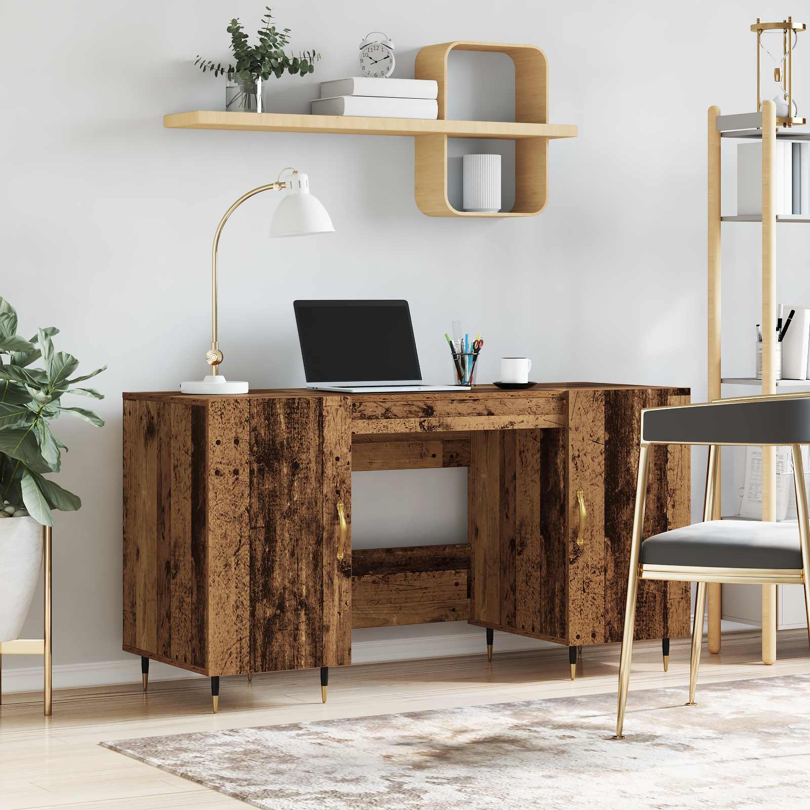 Galds Vecs koks 140 x 50 x 75 cm Apstrādāta koksne