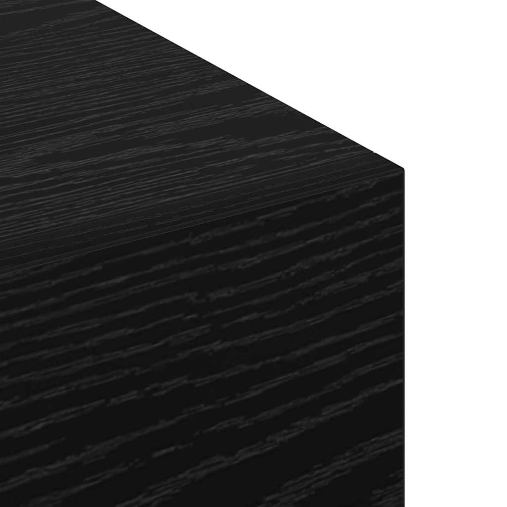 Sieninė spintelė juoda ąžuolo 100 x 36.5 x 35 cm