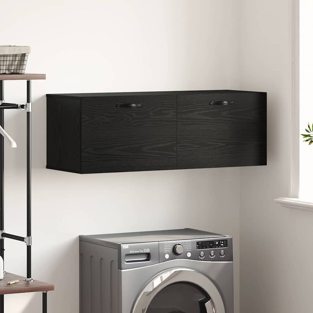Wall-Mounted Cabinet Black Oak 100 x 36.5 x 35 cm