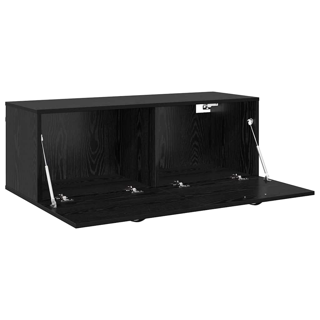 Wall-Mounted Cabinet Black Oak 100 x 36.5 x 35 cm