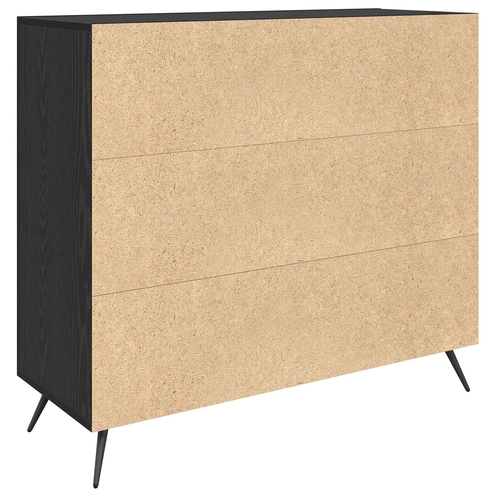 Sideboard Black oak 89,5 x 34 x 80 cm Engineered wood
