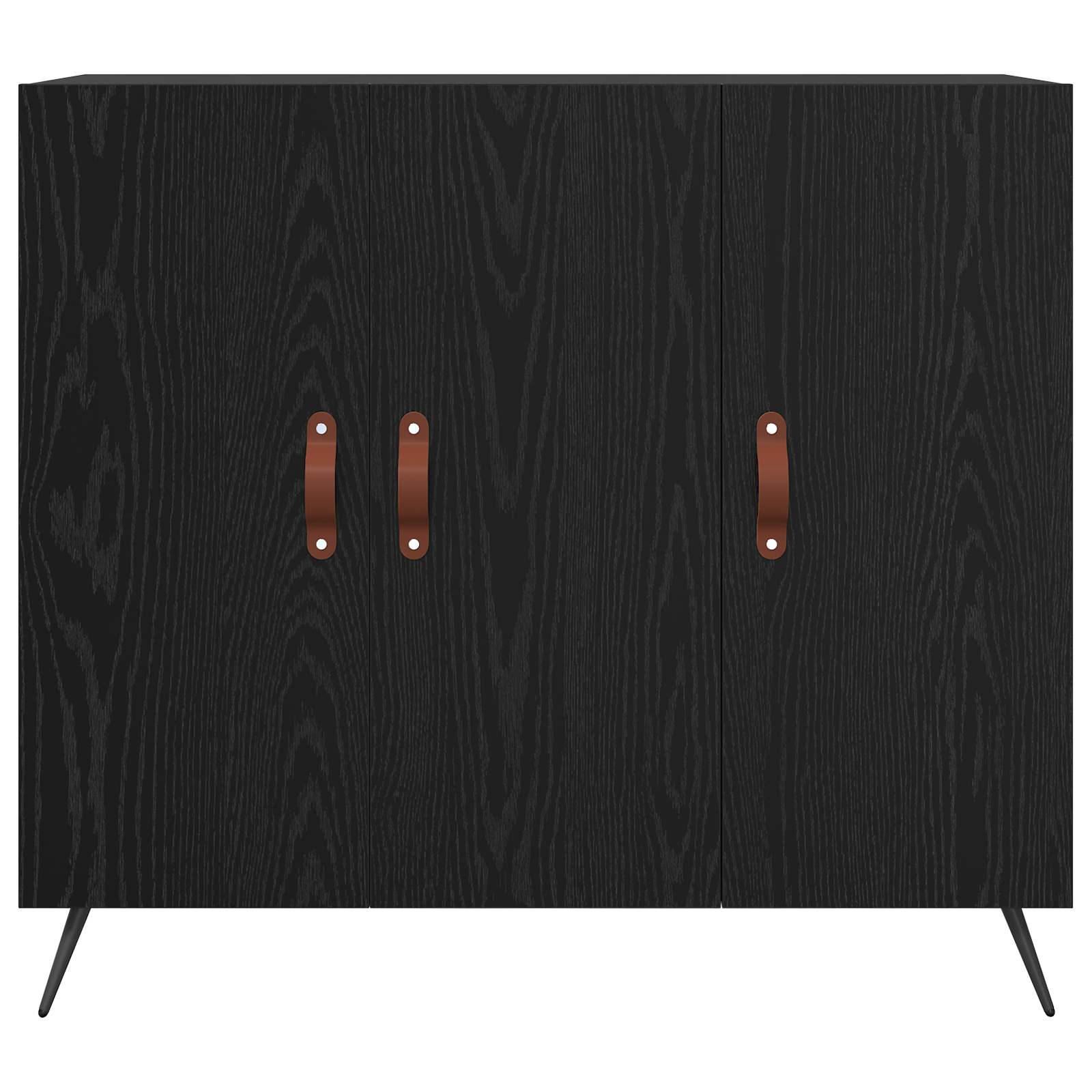 Sideboard Black oak 89,5 x 34 x 80 cm Engineered wood