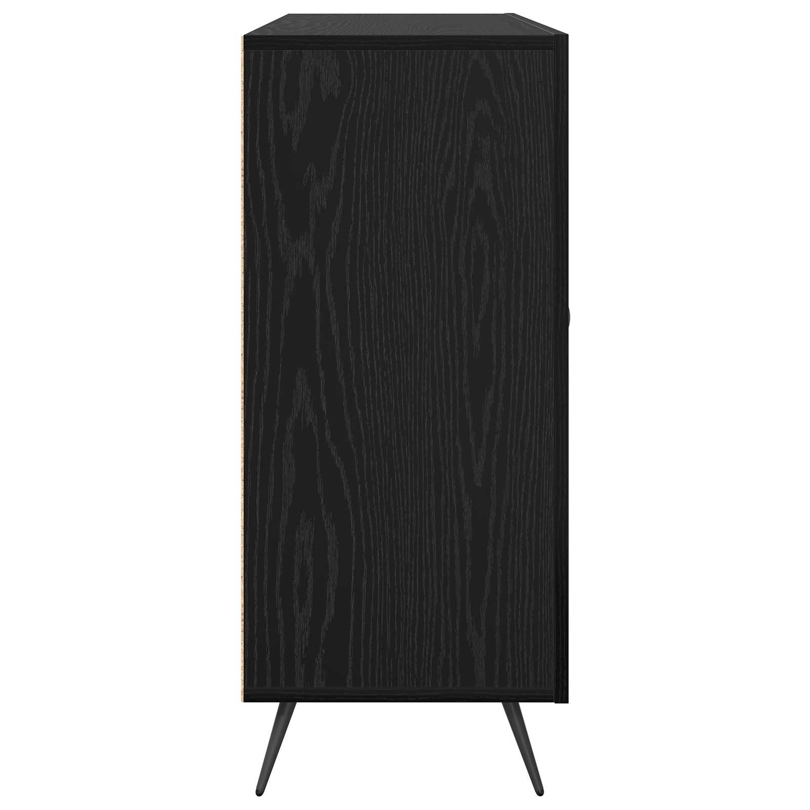 Sideboard Black oak 89,5 x 34 x 80 cm Engineered wood