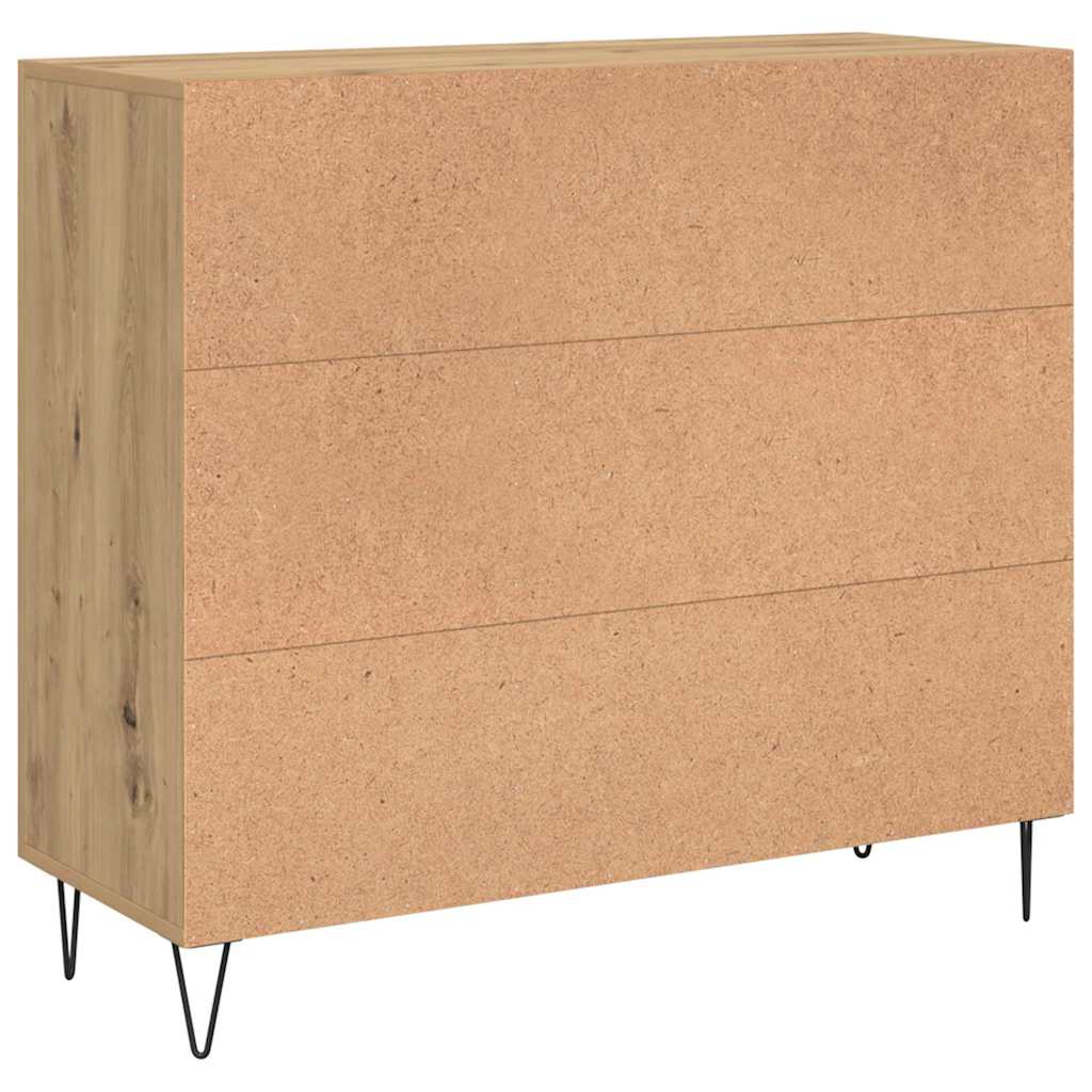 Kabalas artisano ąžuolo 90 x 34 x 80 cm Apdirbta mediena