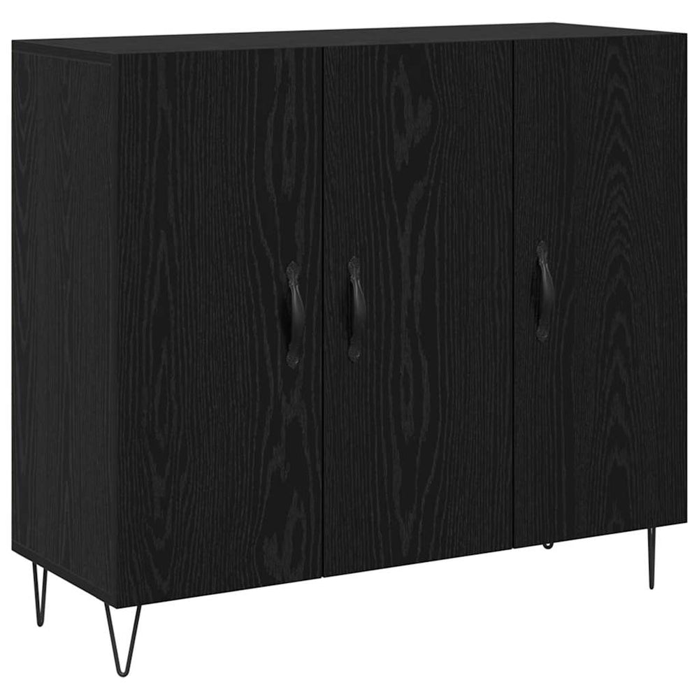 Kabalas juoda ąžuolo 90 x 34 x 80 cm Apdirbta mediena