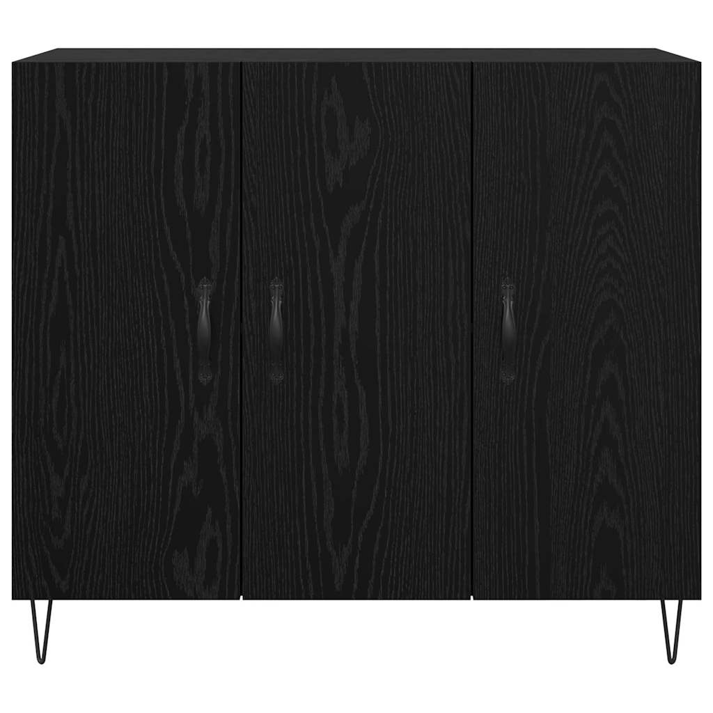 Kabalas juoda ąžuolo 90 x 34 x 80 cm Apdirbta mediena