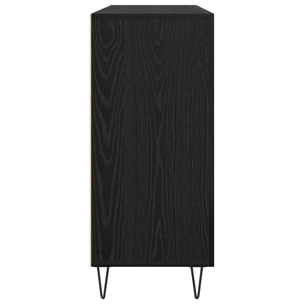 Kabalas juoda ąžuolo 90 x 34 x 80 cm Apdirbta mediena