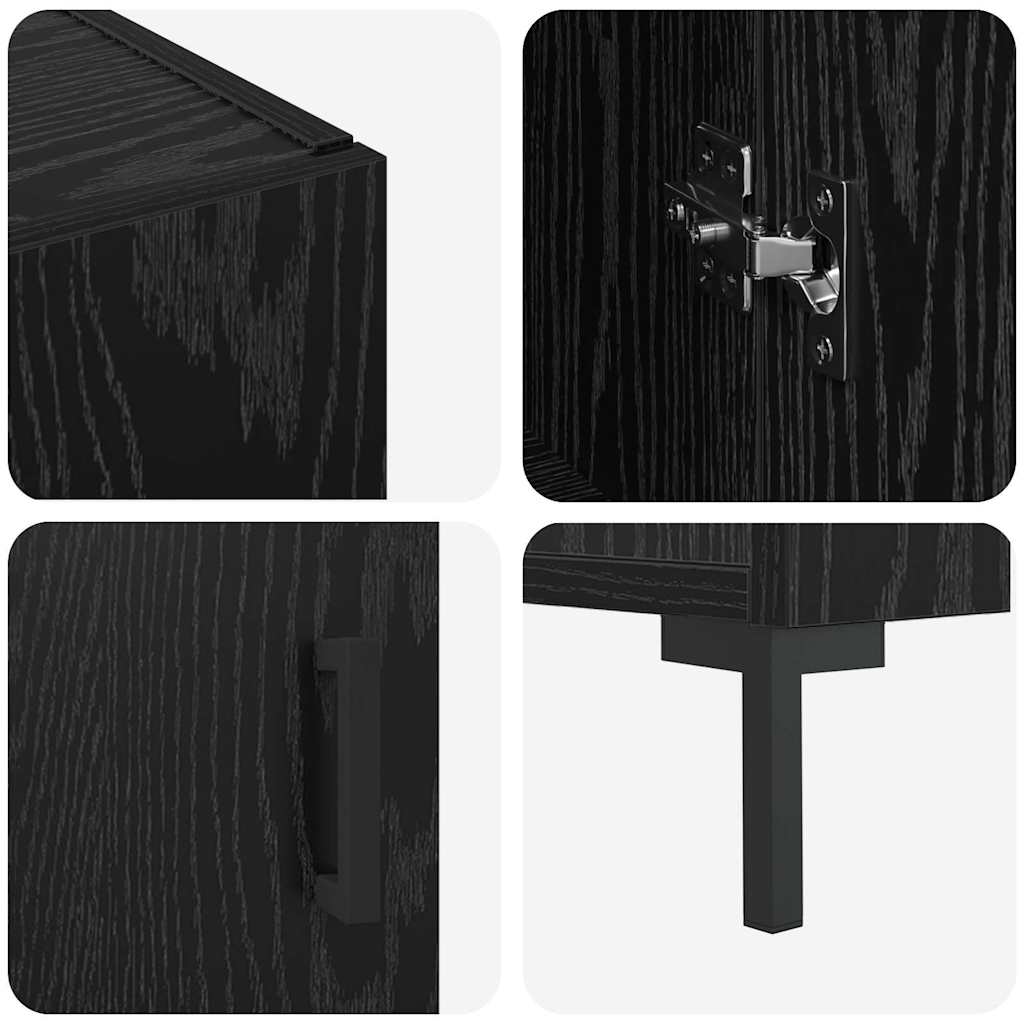 Kabalas Juoda 90 x 34 x 80 cm Apdirbta mediena
