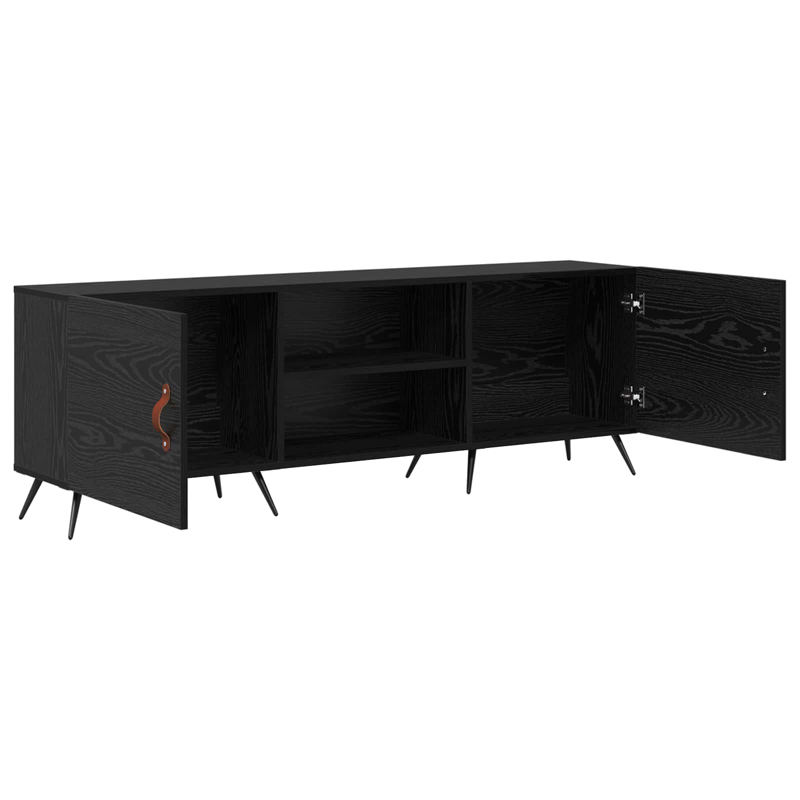 TV skapītis melns ozols 150 x 30 x 50 cm
