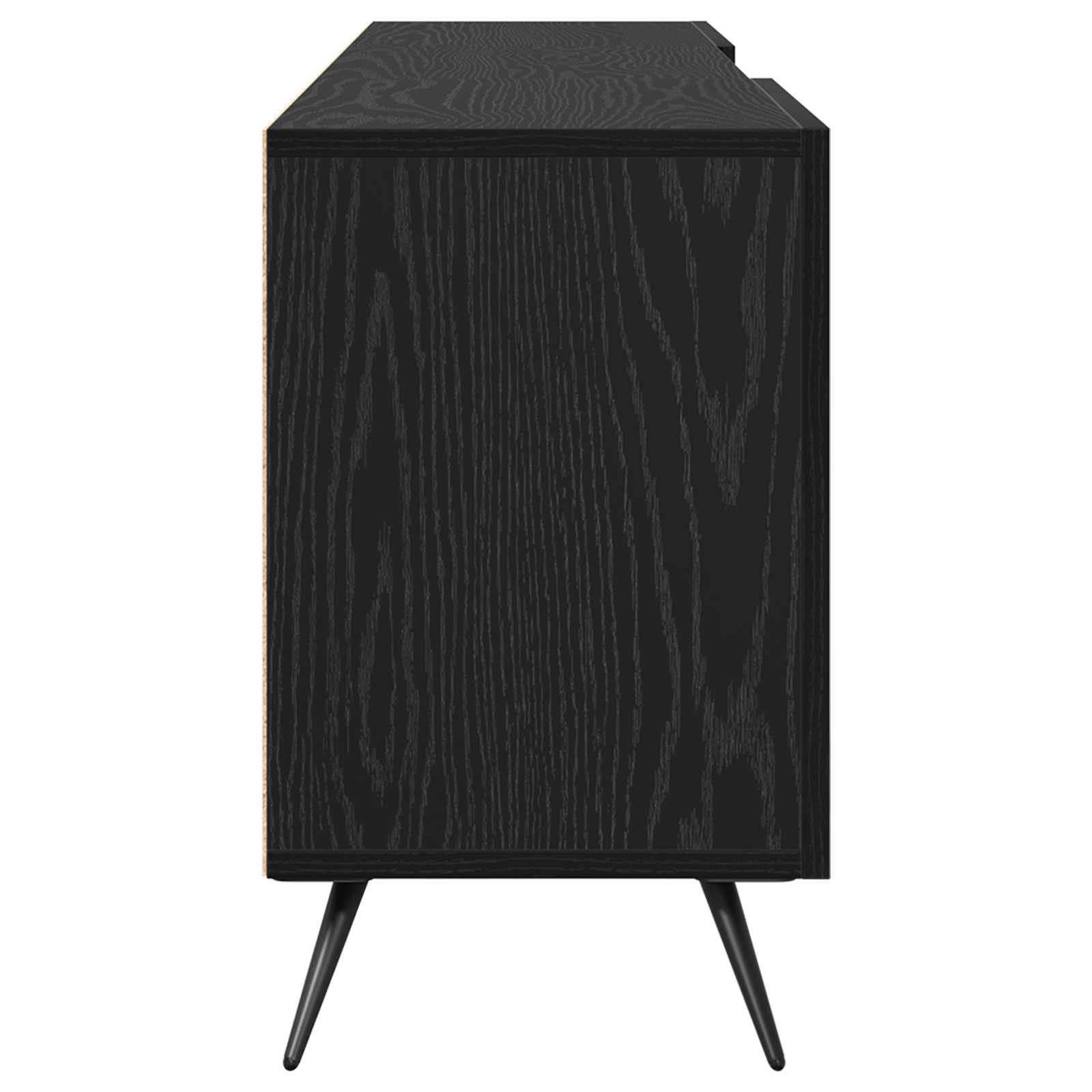 TV skapītis melns ozols 150 x 30 x 50 cm
