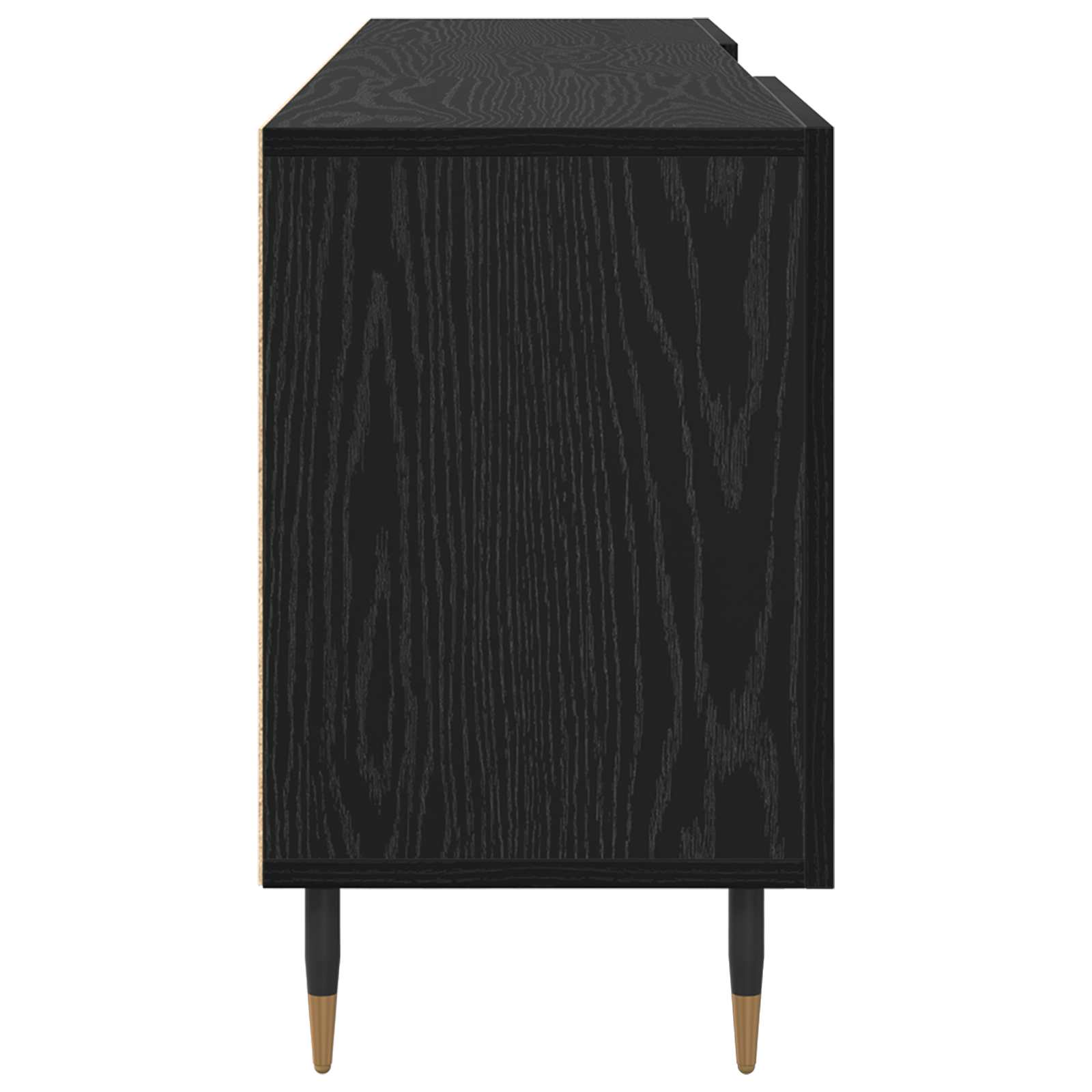 Televizoriaus spintelė juoda ąžuolo 150 x 30 x 50 cm