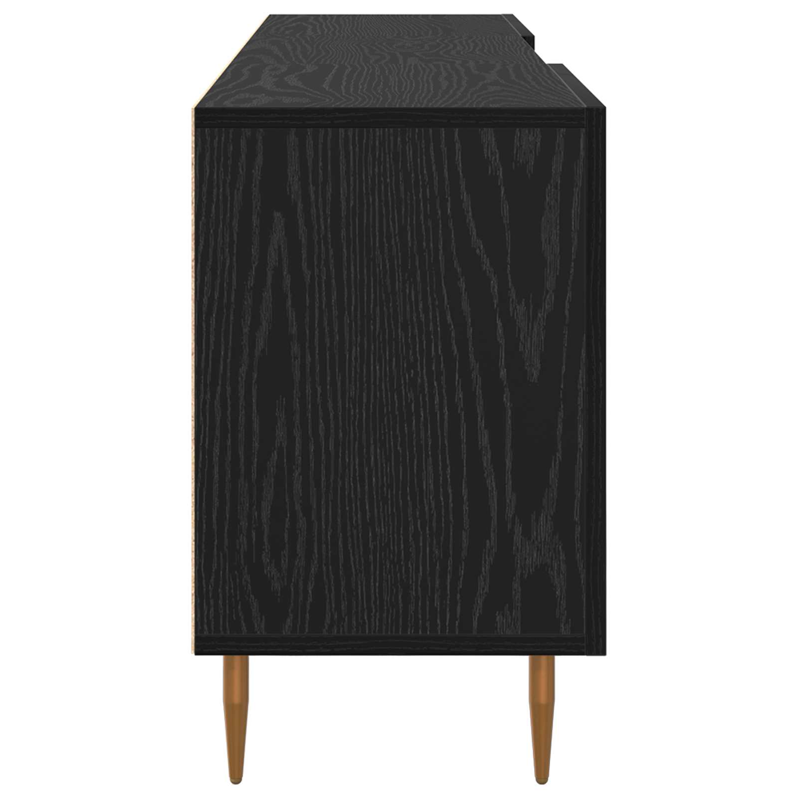 TV skapītis melns ozols 150 x 30 x 50 cm