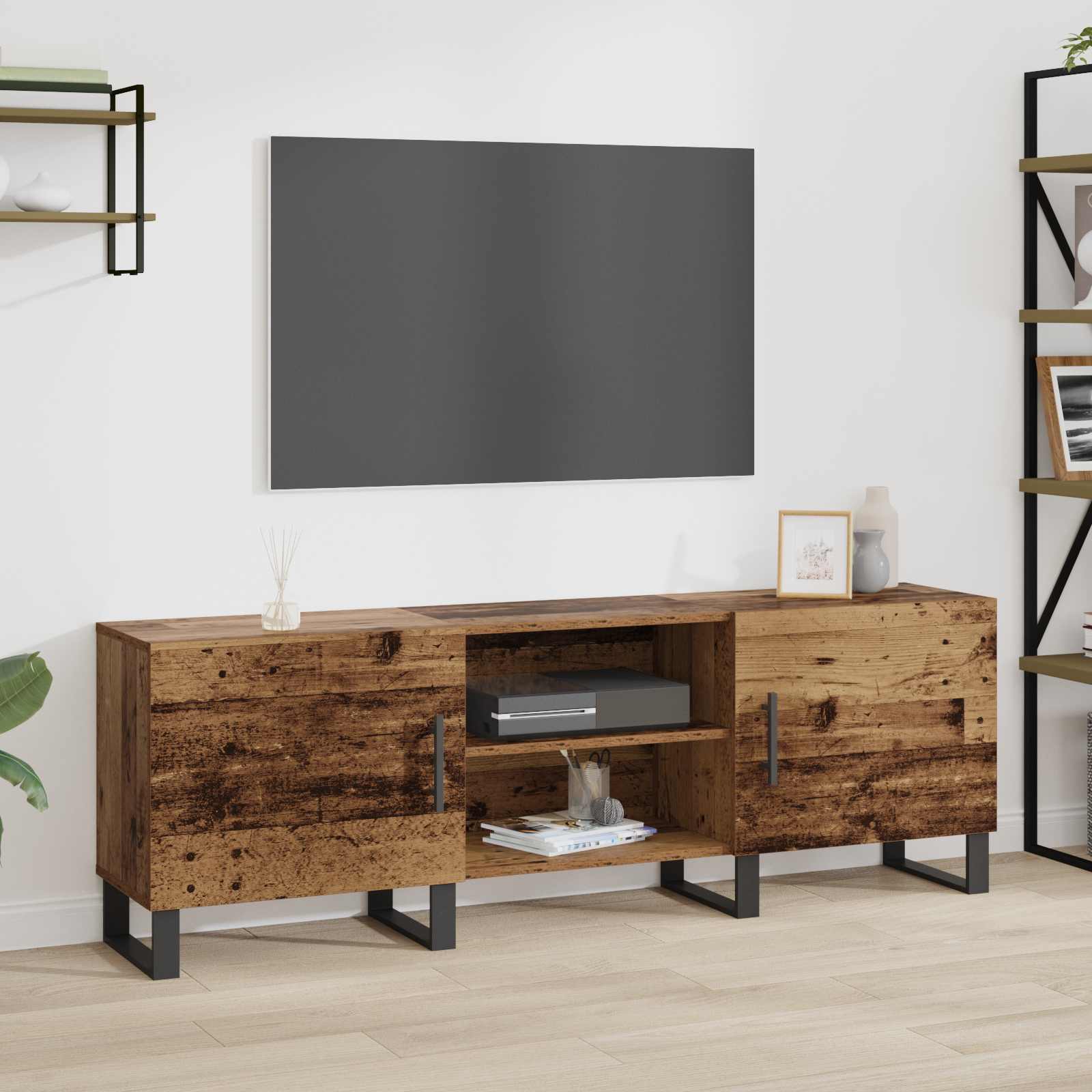TV skapītis, Antīka koka apdare, 150x30x50 cm