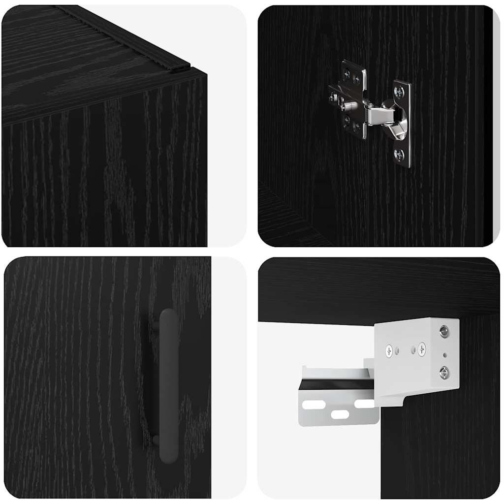Kabalas Juoda 69.5 x 34 x 90 cm Apdirbta mediena