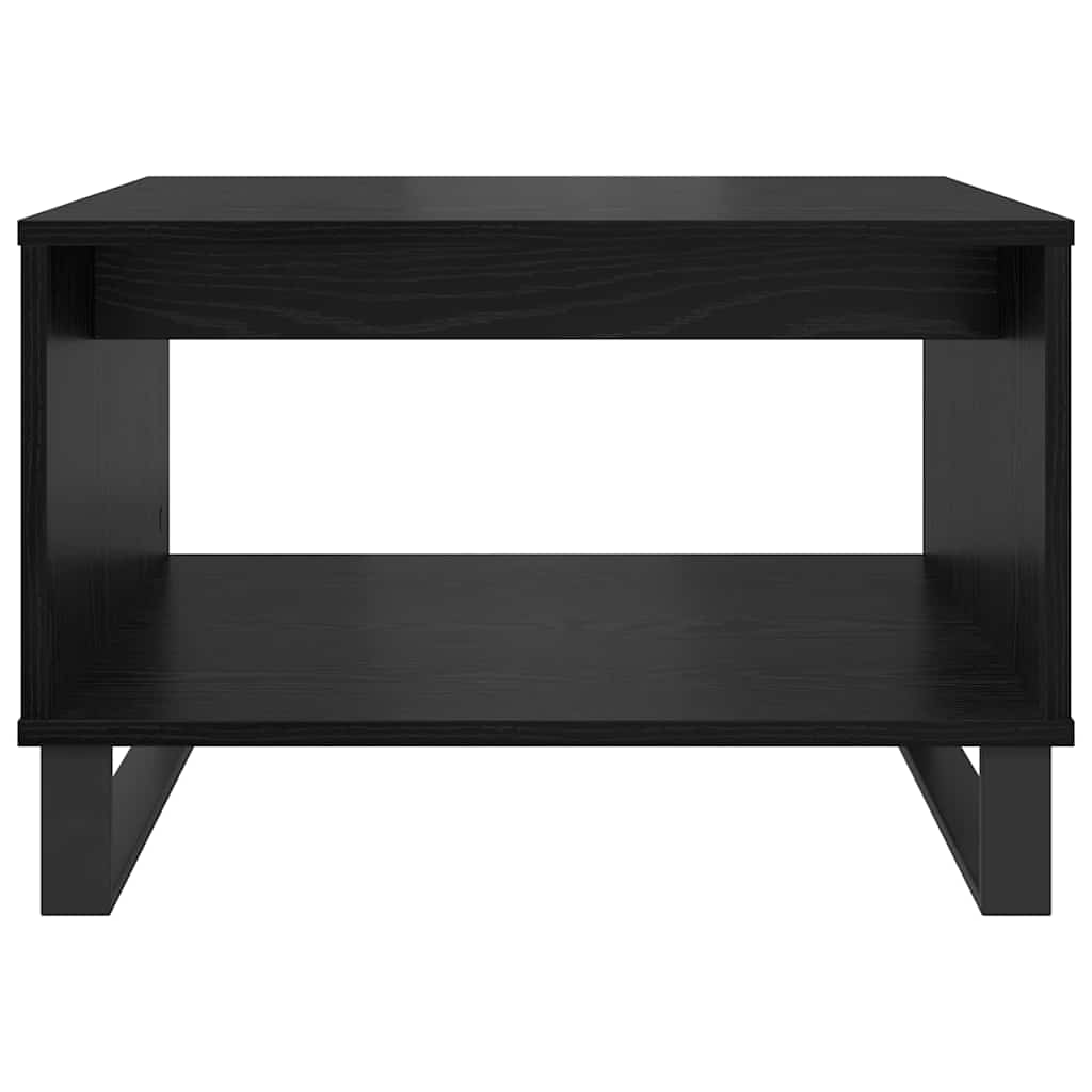 Coffee table black oak 60 x 50 x 40 cm Engineered wood