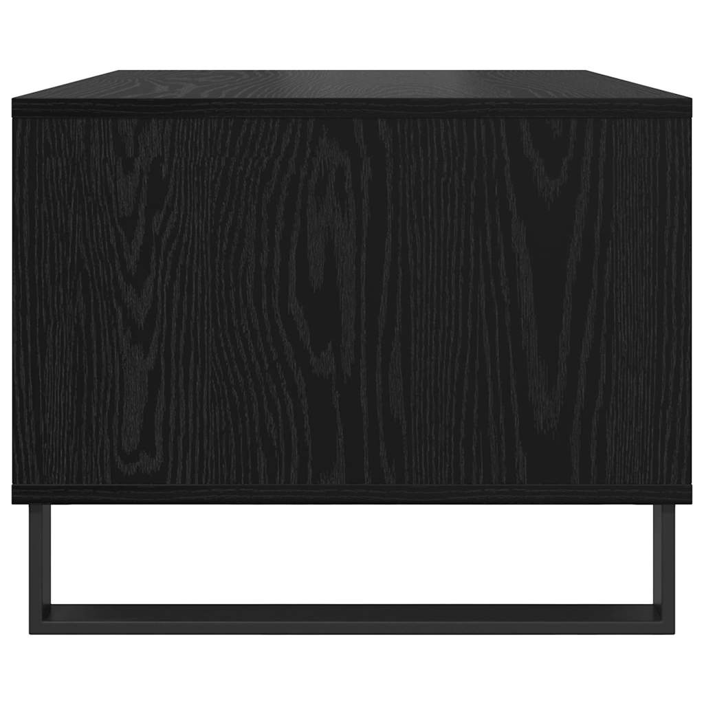 Coffee table black oak 60 x 50 x 40 cm Engineered wood