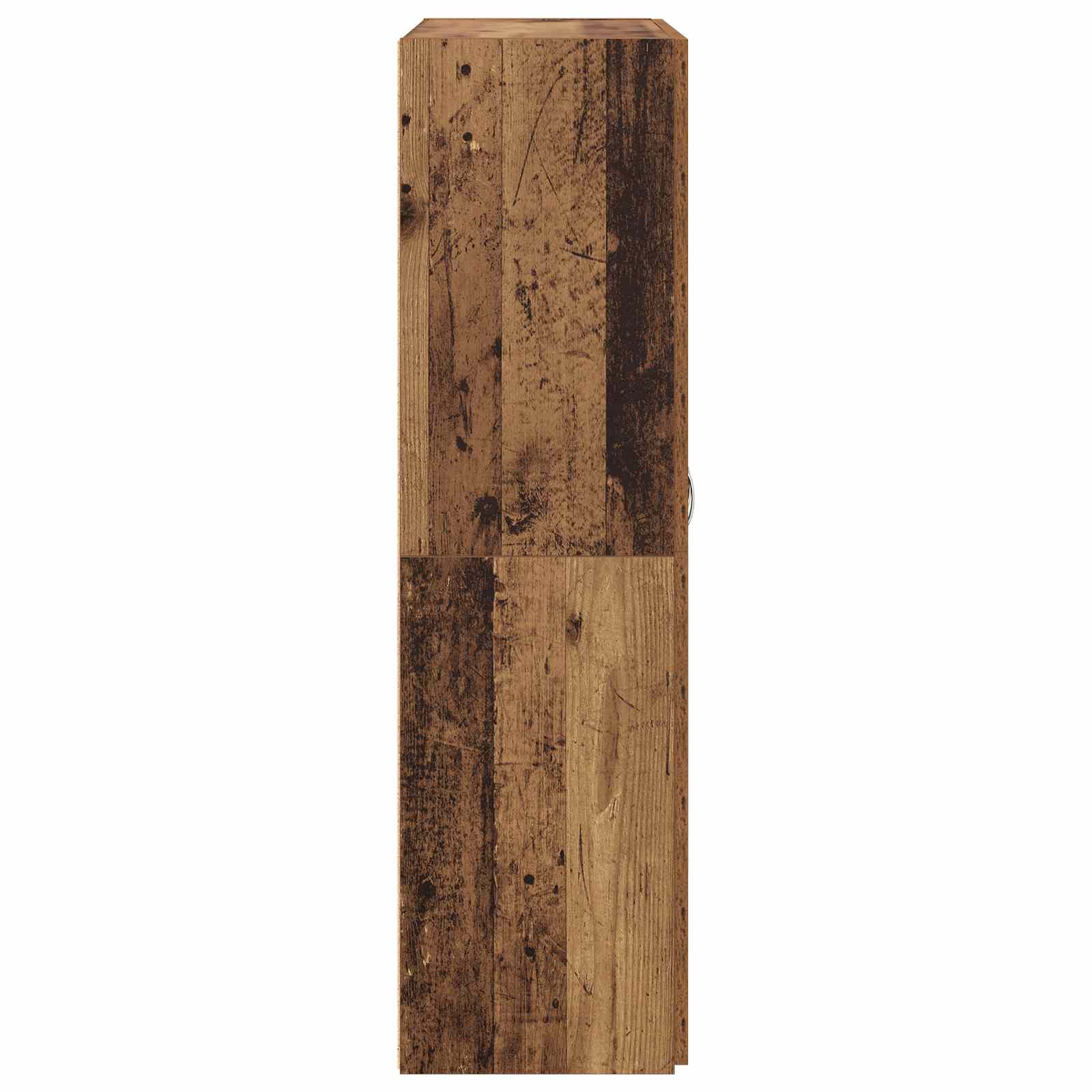 Office Cabinet Black Oak 60 x 32 x 115 cm Engineered Wood