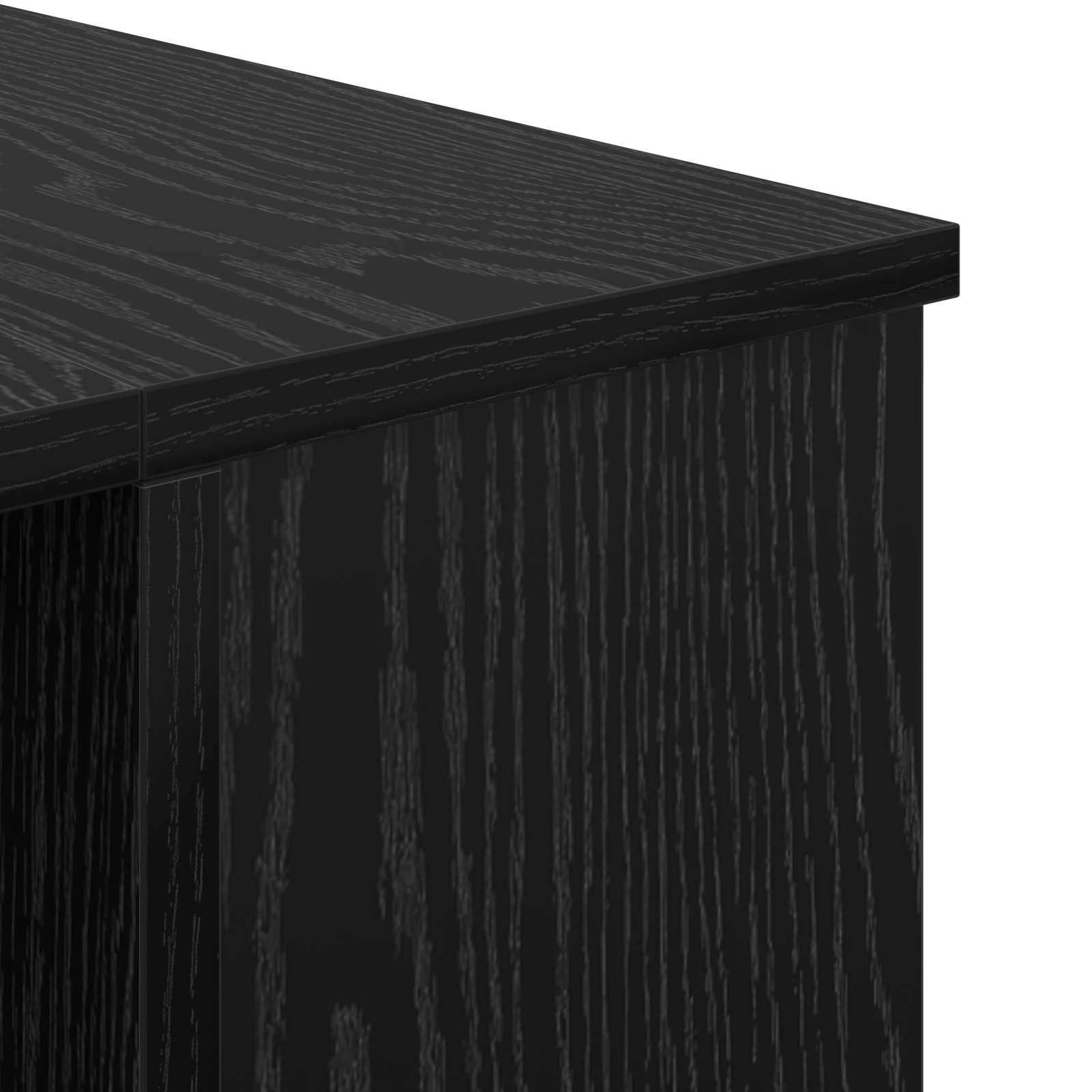 Stalas juoda ąžuolo 140 x 50 x 75 cm Apdirbta mediena