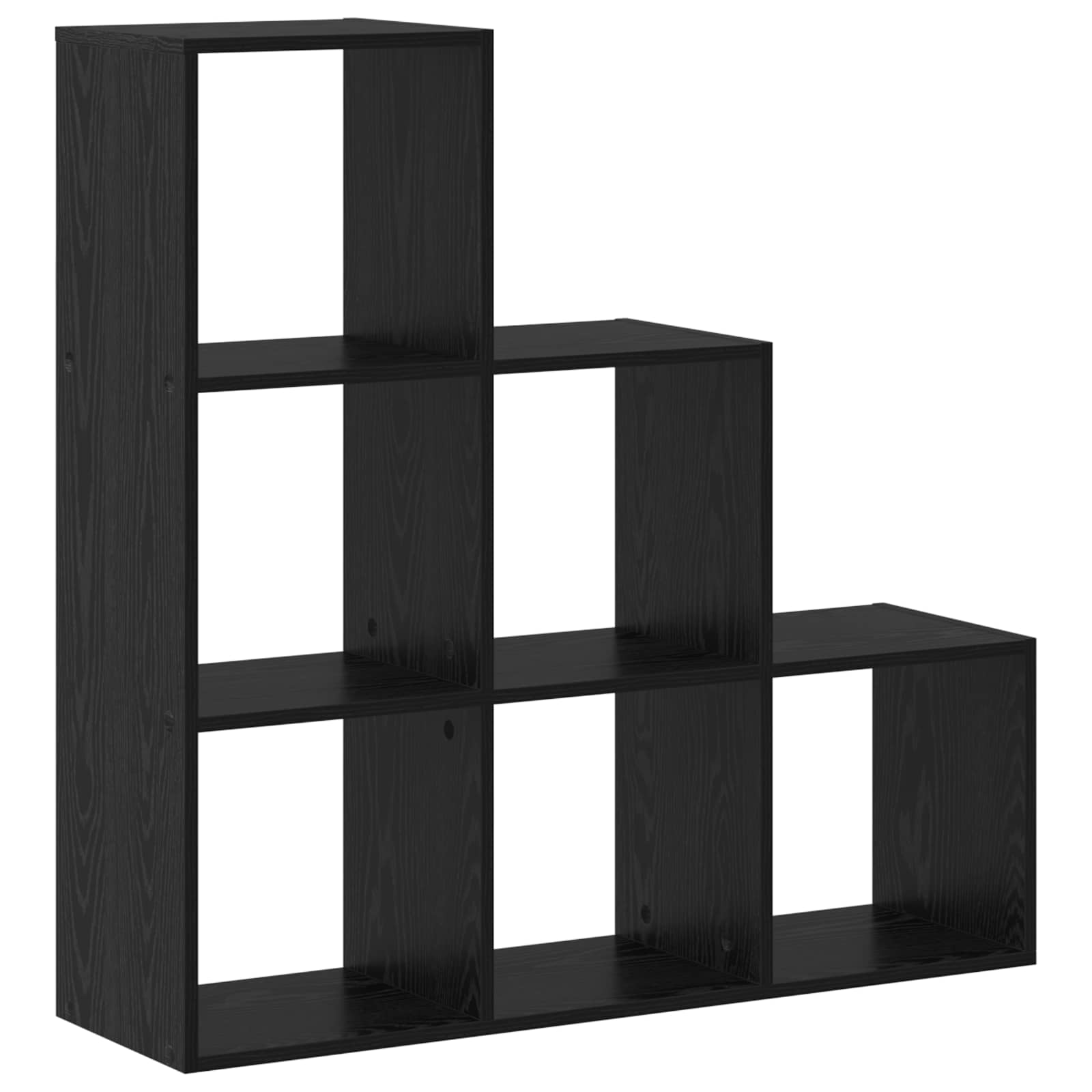 Istabu sadalītāja grāmatu plaukts, melns ozols, 99 x 29 x 99 cm