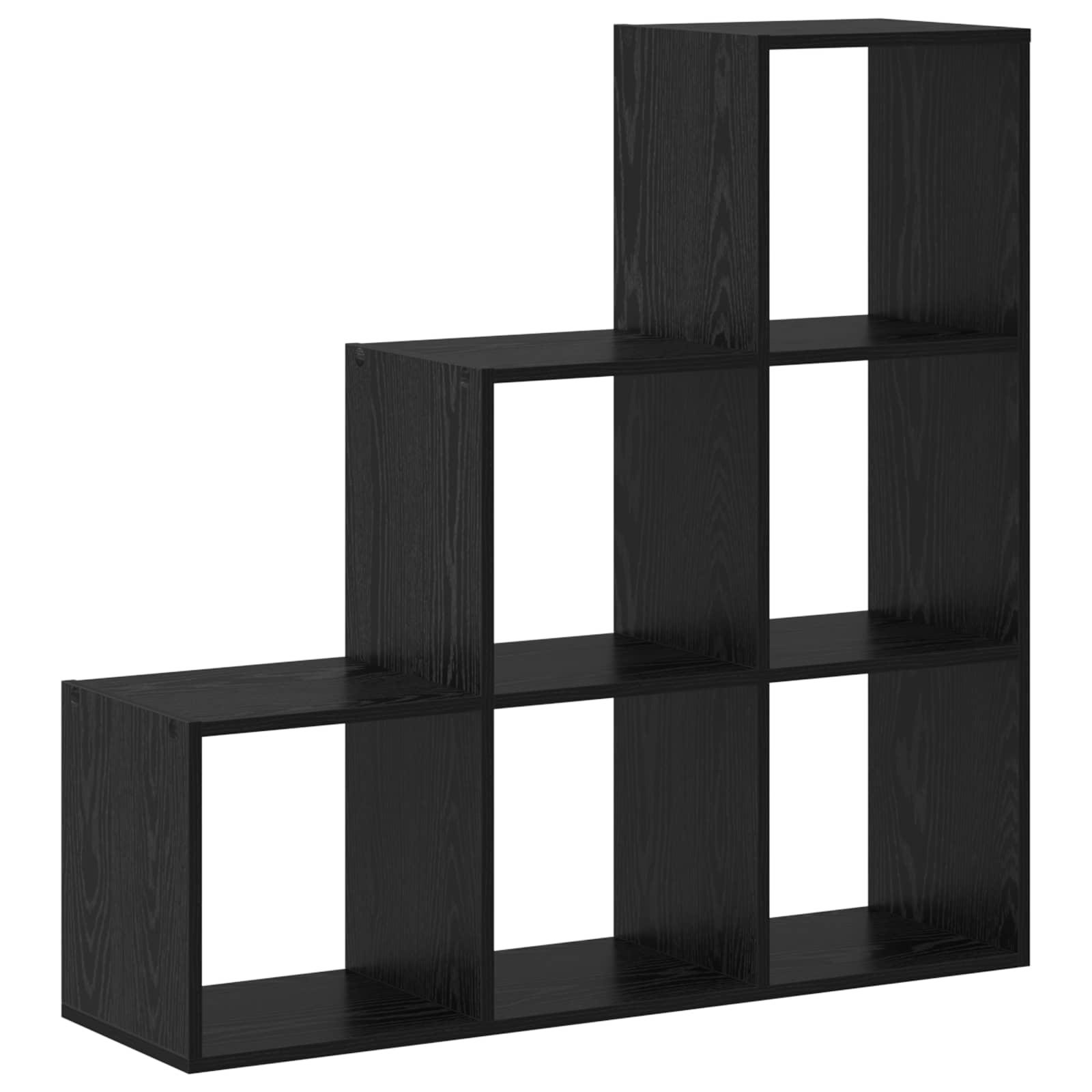 Istabu sadalītāja grāmatu plaukts, melns ozols, 99 x 29 x 99 cm