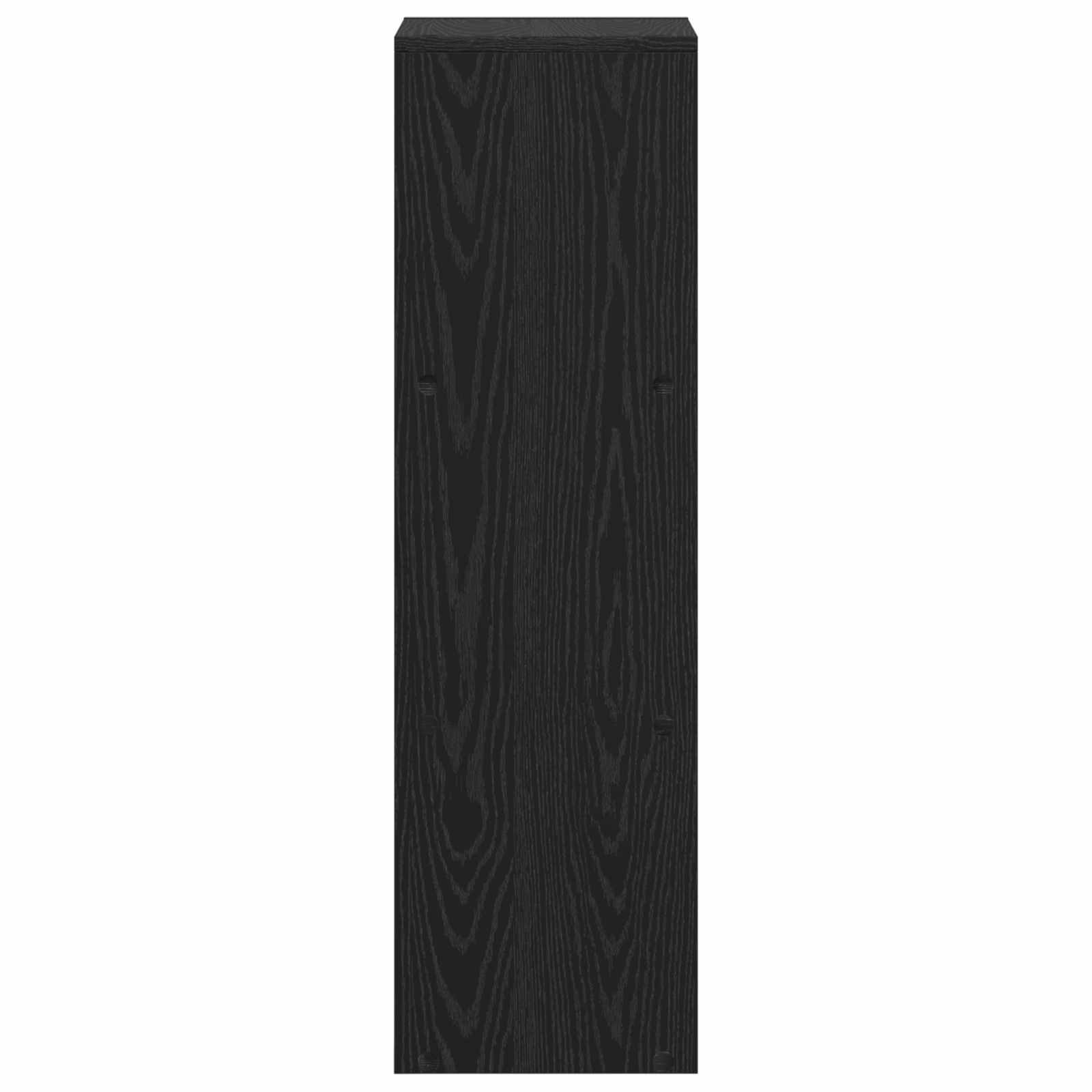 Istabu sadalītāja grāmatu plaukts, melns ozols, 99 x 29 x 99 cm