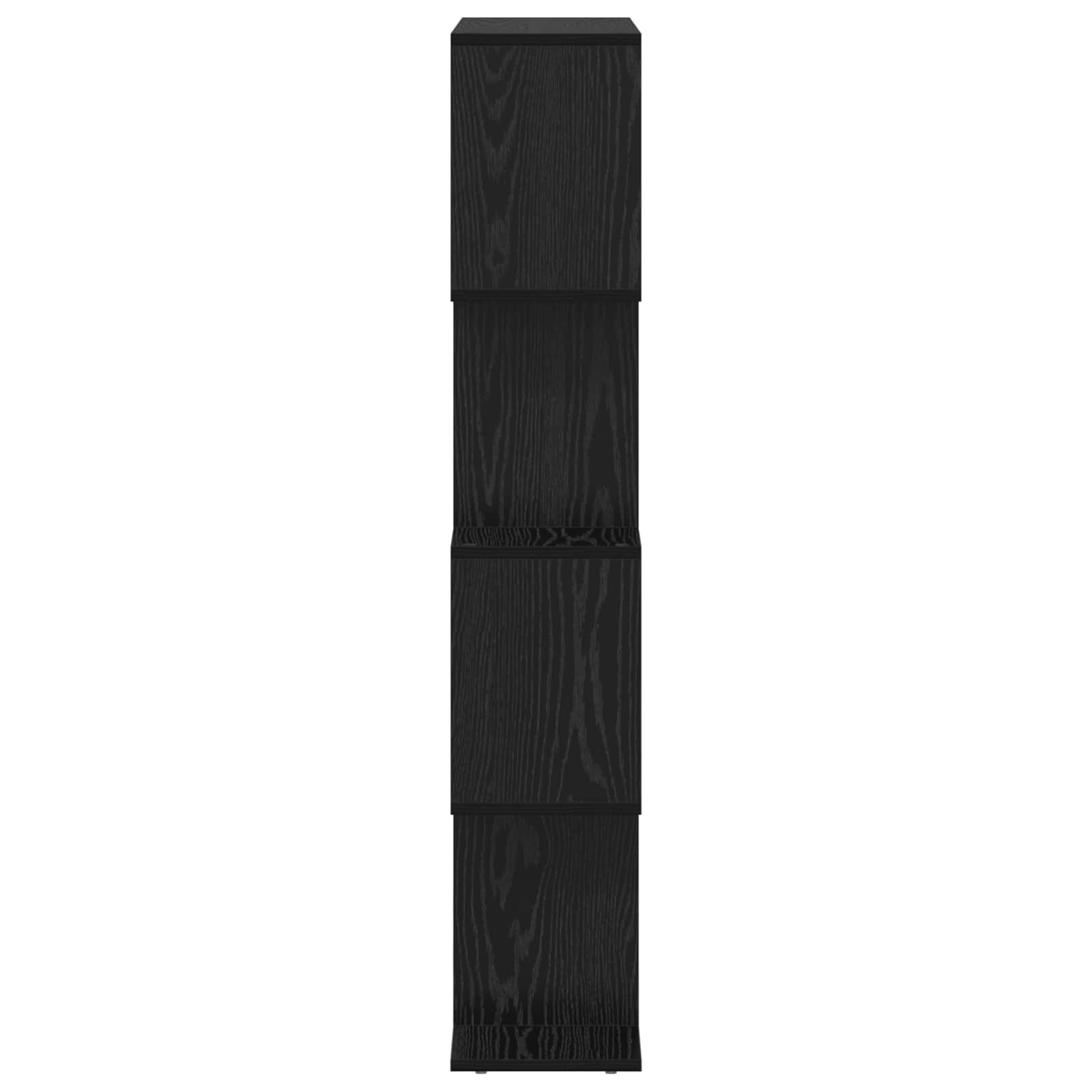 Grāmatu plaukts Melnā ozola krāsa 70 x 24 x 129 cm Apstrādāta koksne
