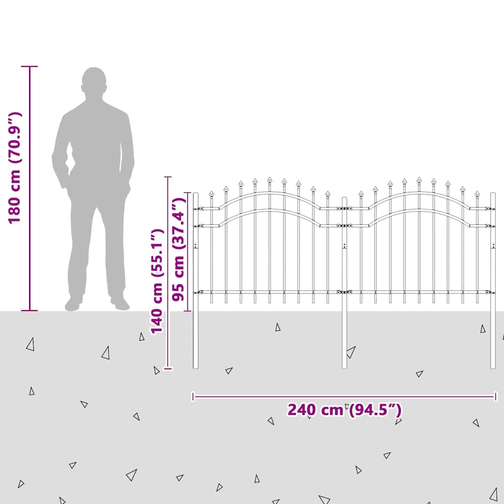 Sodo tvora Balta 140 cm Milteliniu būdu padengtas plienas