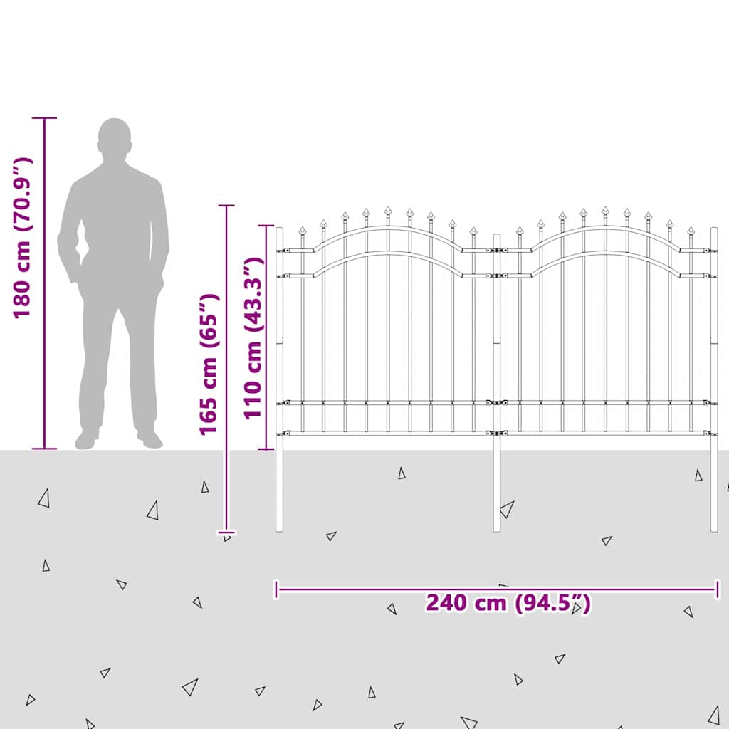 Sodo tvora Balta 165 cm Milteliniu būdu padengtas plienas
