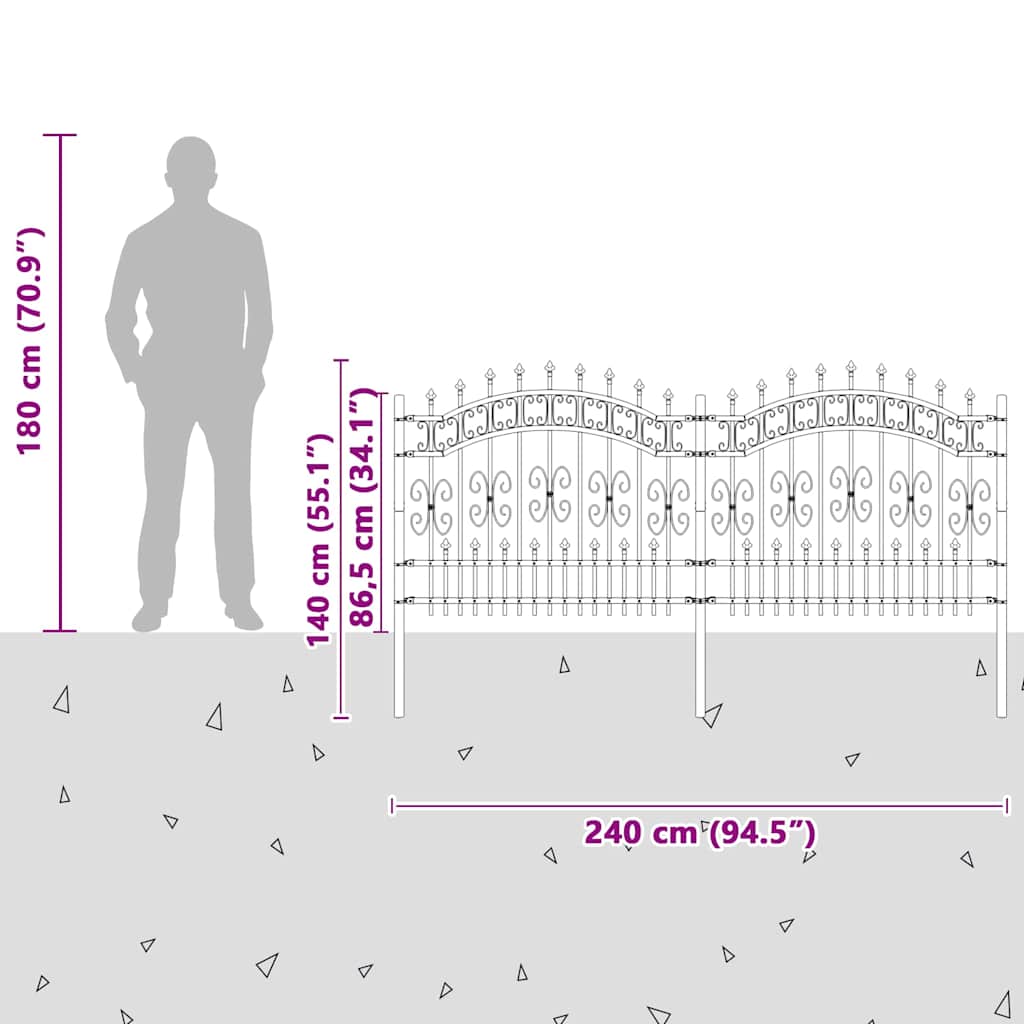 Sodo tvora Balta 140 cm Milteliniu būdu padengtas plienas