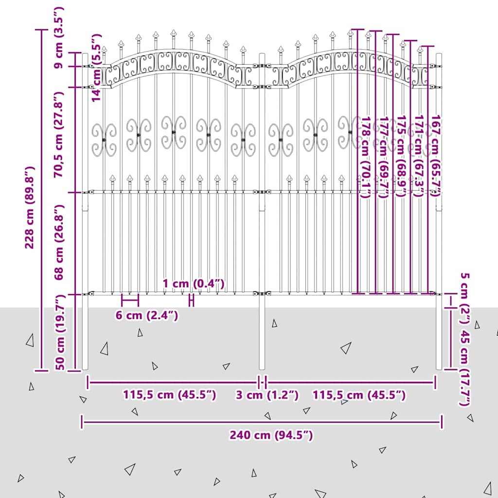 Sodo tvora KAMPEN 240 x 228 cm Mesh Balta