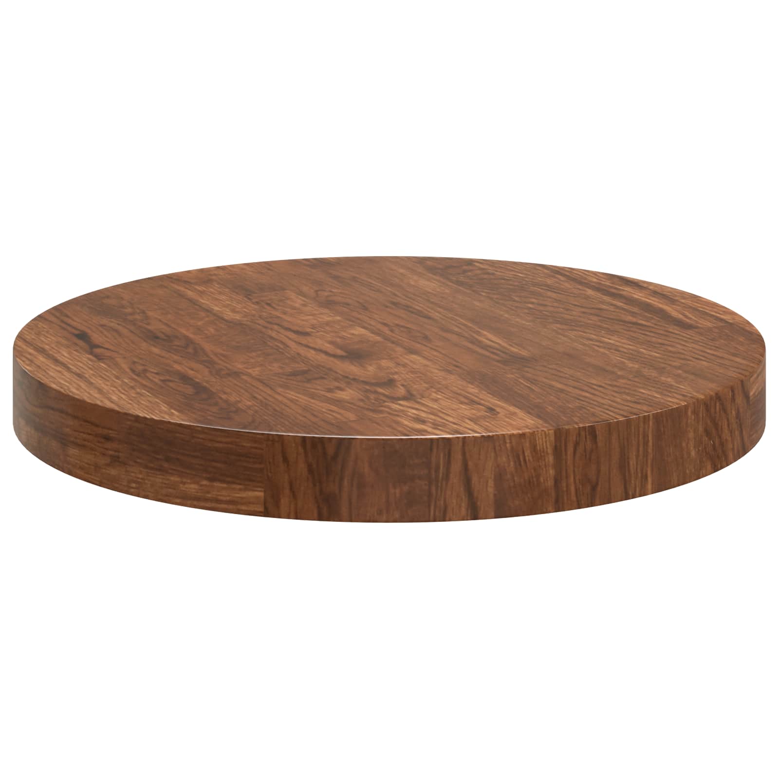 Tabletop Light brown Ø 40 x 4 cm Solid oak