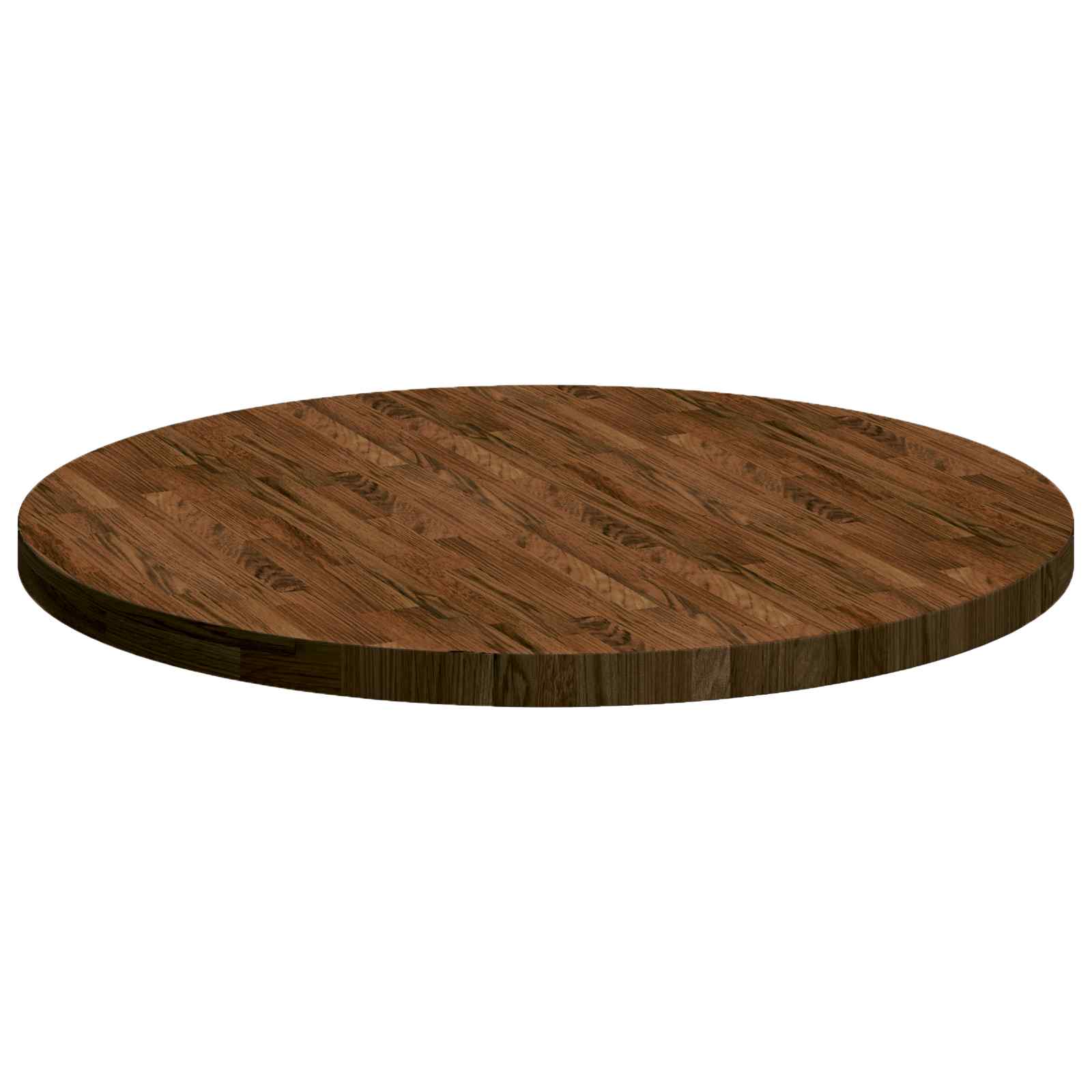 Tabletop Light brown Ø 90 x 4 cm Solid oak wood