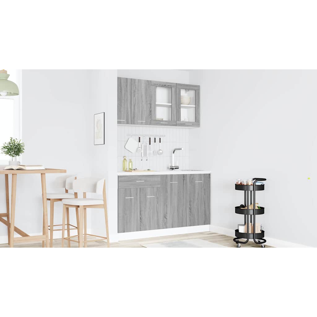 Virtuvės spintelių komplektas Lyon 4 pcs Pilka sonoma ąžuolo