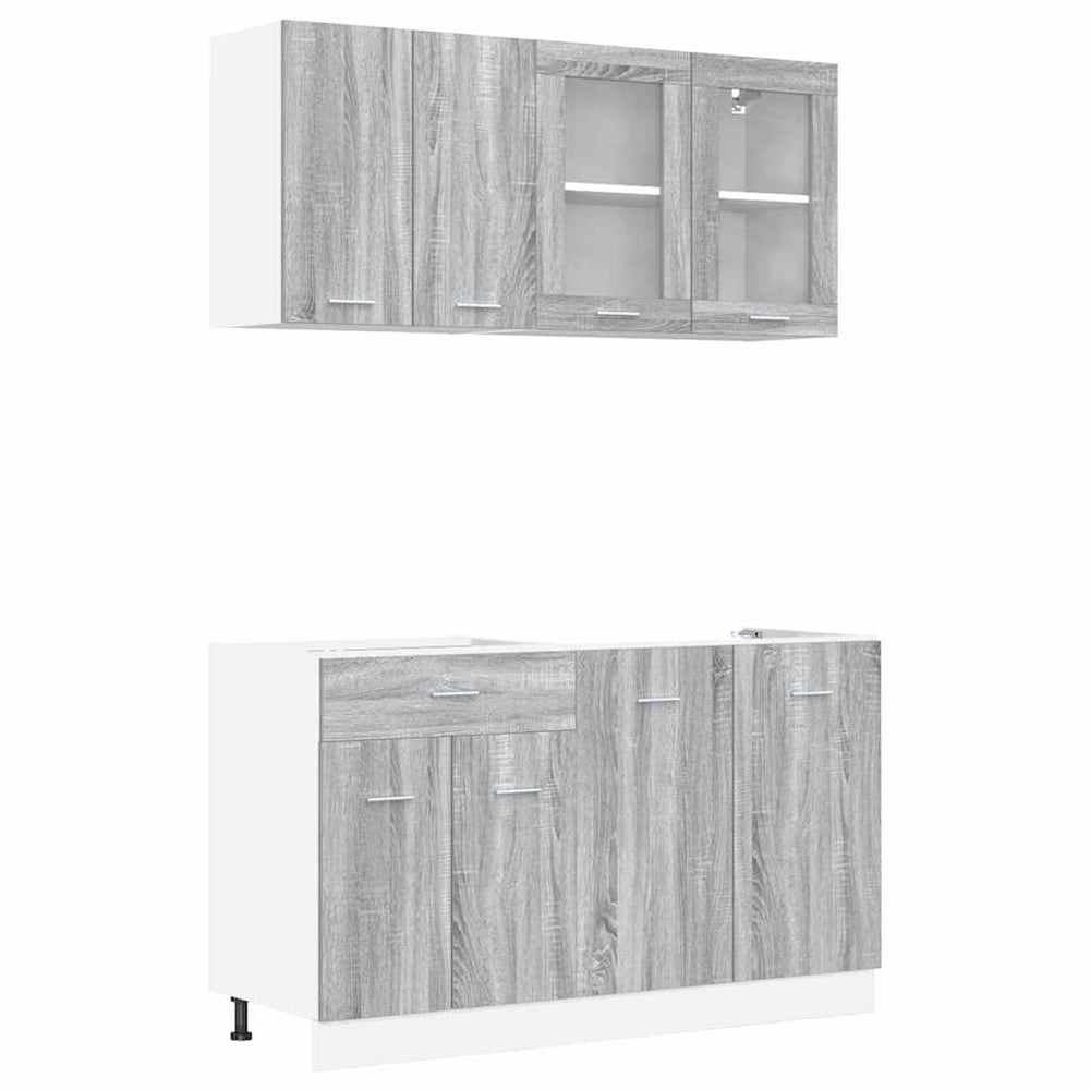 Virtuvės spintelių komplektas Lyon 4 pcs Pilka sonoma ąžuolo